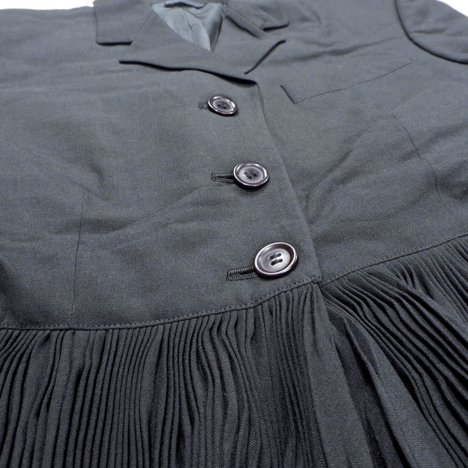 Romeo Gigli ROMEO GIGLI PLEATED HEM BLAZER JACKET Size M / US 6-8 / IT 42-44 - 10 Thumbnail