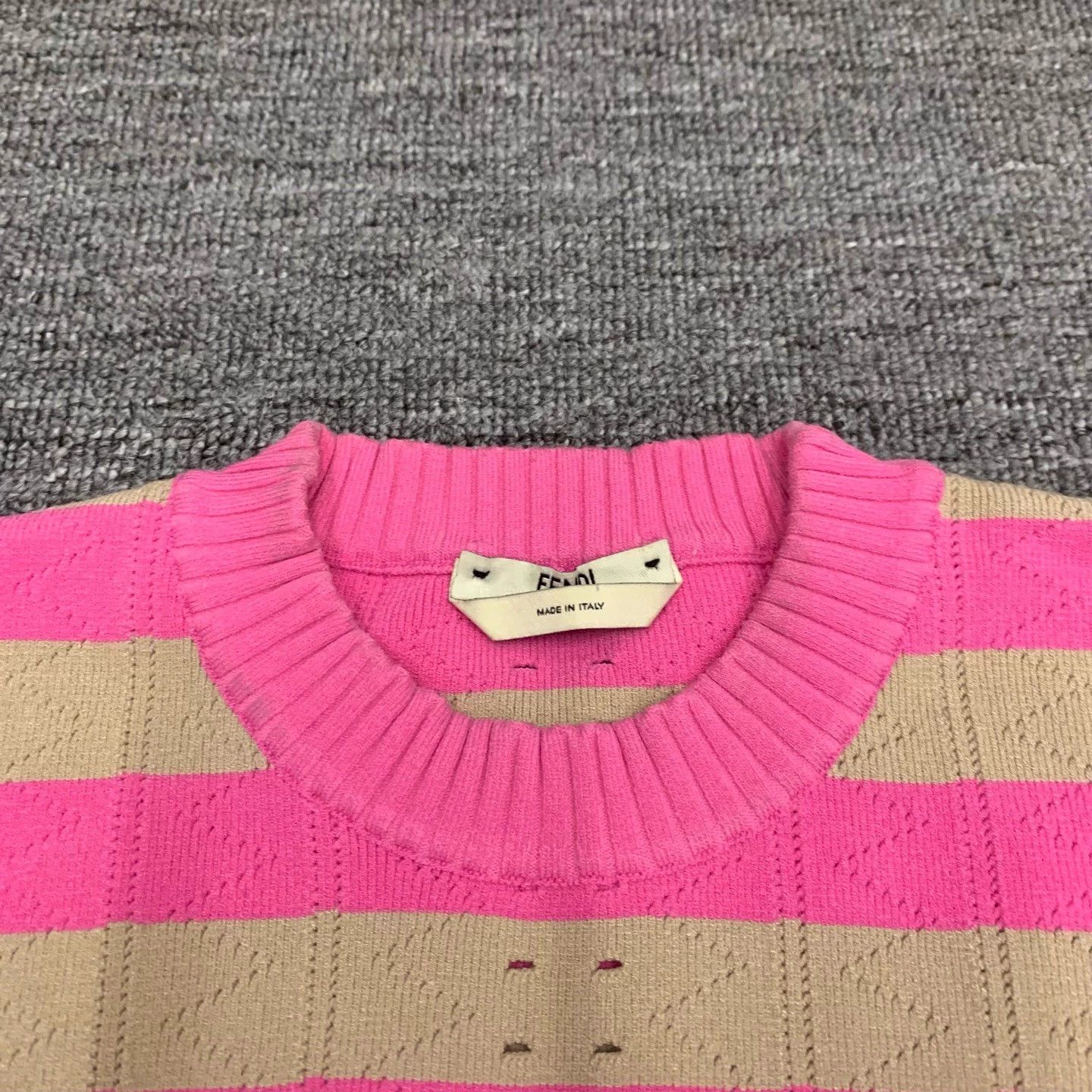 Fendi Fendi Bow Striped Knit Short Sleeve 36 95 New Size XS / US 0-2 / IT 36-38 - 6 Thumbnail