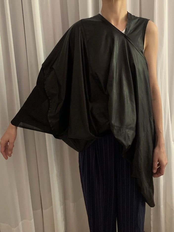 Junya Watanabe Iconic asymmetric Leather top/tunic AW 2011 Size S / US 4 / IT 40 - 3 Thumbnail