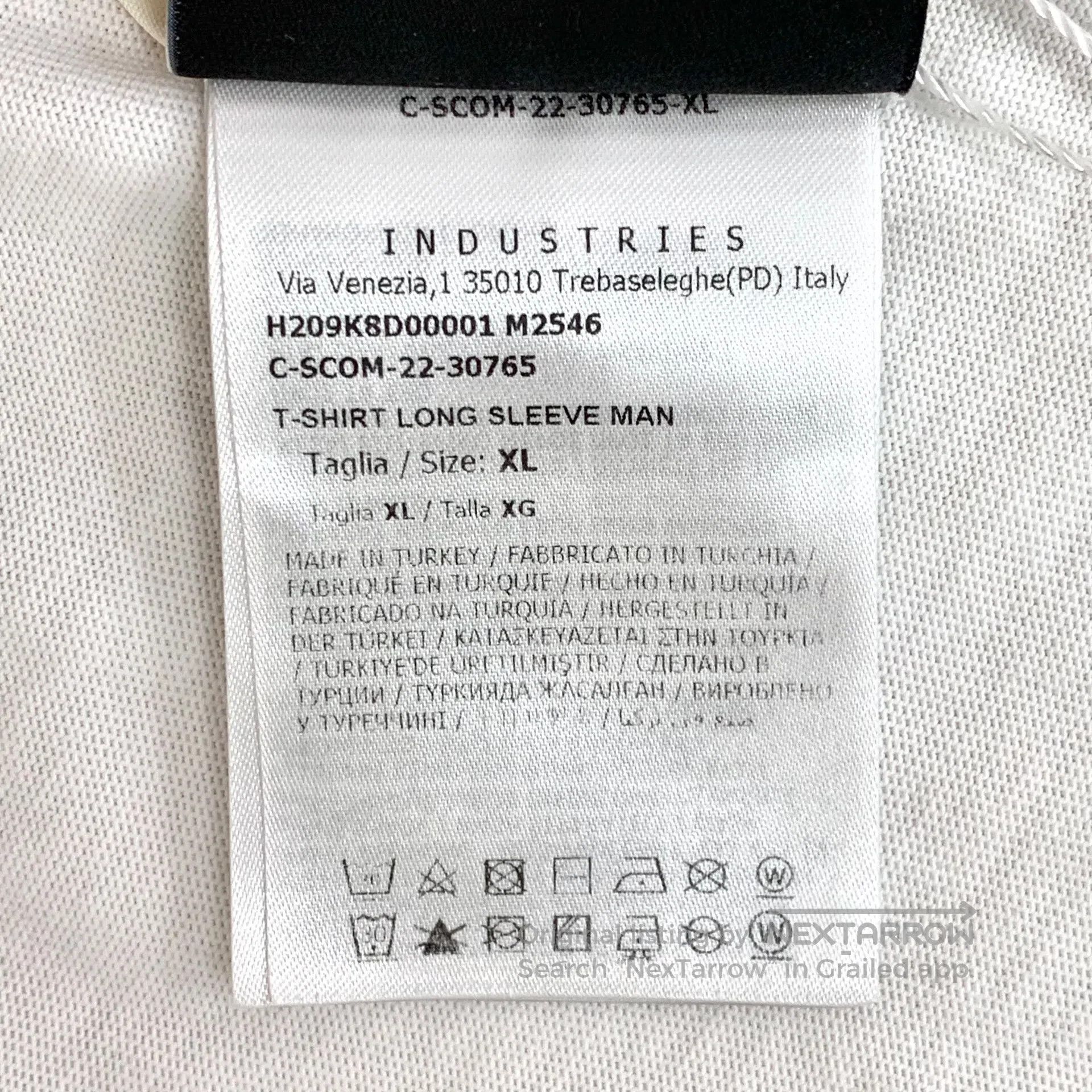 Moncler Moncler White side logo letter print cotton round neck lon Size US XL / EU 56 / 4 - 9 Thumbnail