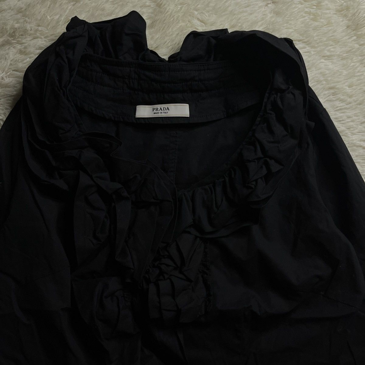 Prada Vintage Prada Ruffled Blazer Size S / US 4 / IT 40 - 2 Thumbnail