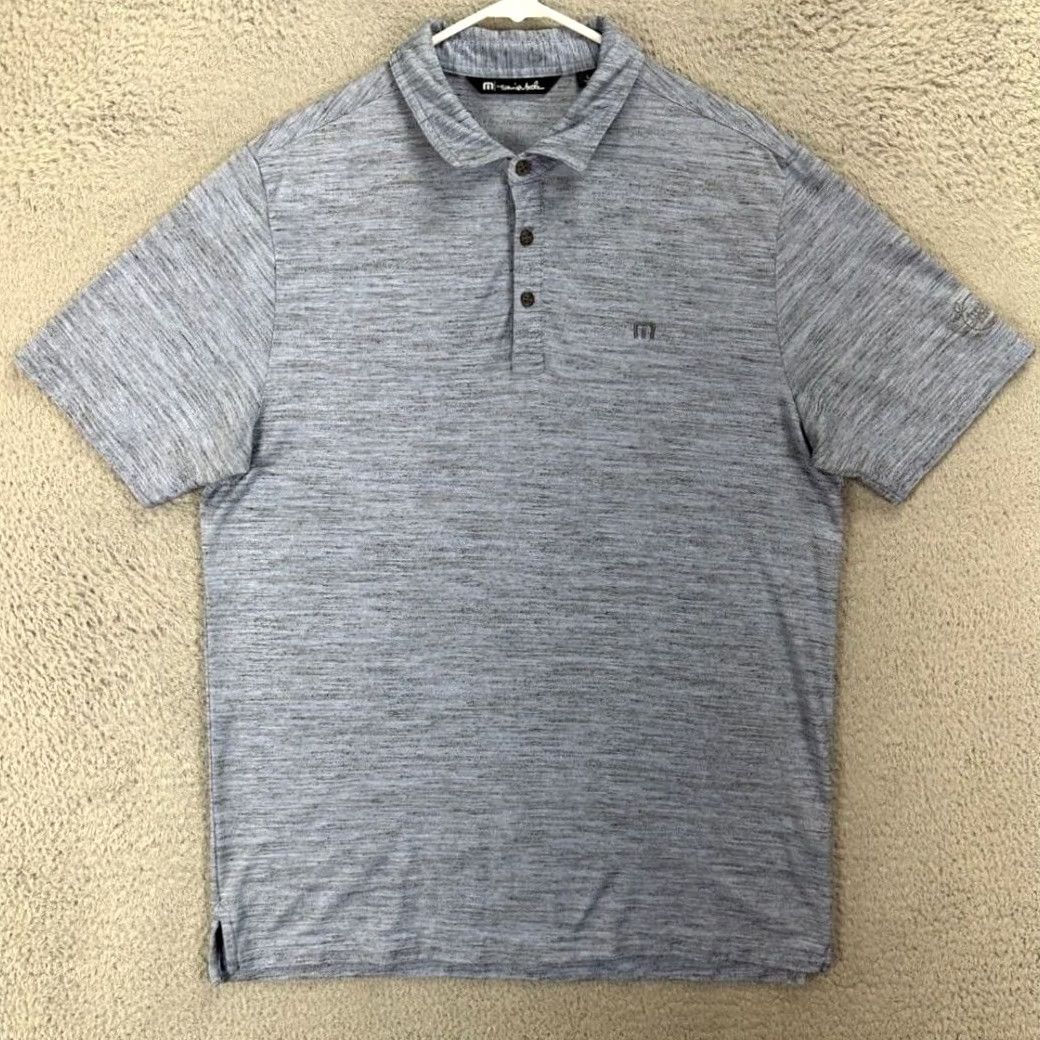 TravisMathew Travis Mathew Polo Shirt Mens L Blue Golf Rugby Athletic Short Sleeve EUC Size US L / EU 52-54 / 3 - 2 Thumbnail