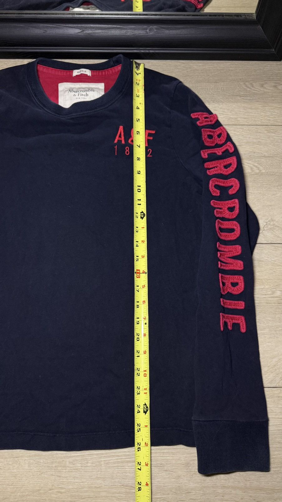 Abercrombie & Fitch Y2K 2000s Abercrombie & Fitch SpellOut Patch Long Sleeve Size US M / EU 48-50 / 2 - 5 Thumbnail