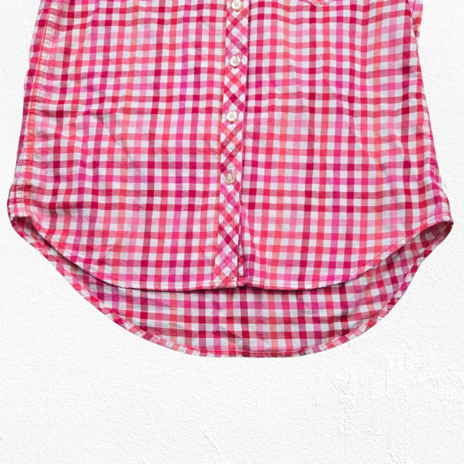 Vineyard Vines Vineyard Vines Pink Gingham Plaid Button Down Shirt Size 0 Size XS / US 0-2 / IT 36-38 - 11 Thumbnail
