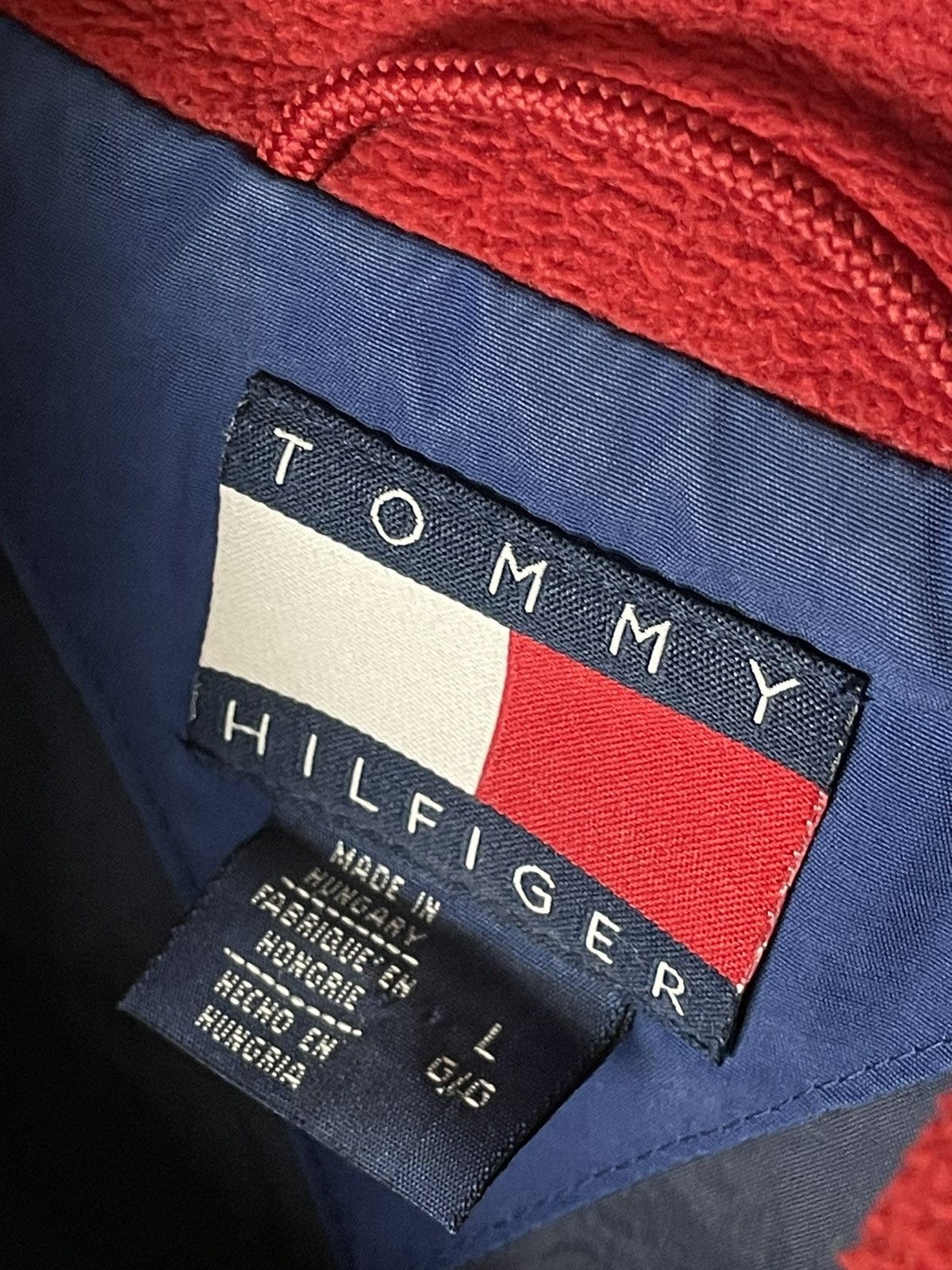 Tommy Hilfiger GRAIL🌟 Vintage Tommy Hilfiger big logo Jacket Fleece Size US L / EU 52-54 / 3 - 15 Thumbnail