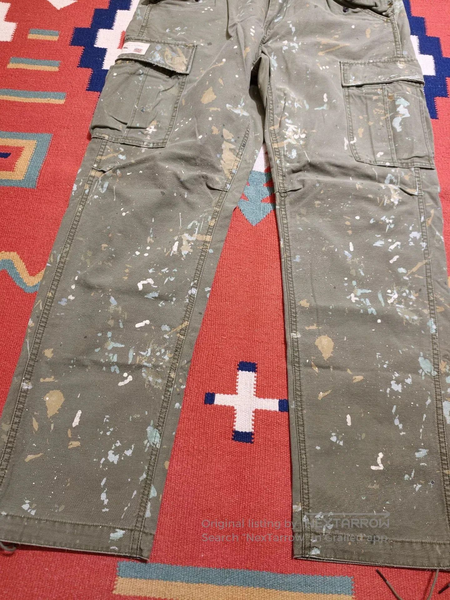 RRL Ralph Lauren Ralph Lauren RRL Splatter Cargo Pants. Size US 36 / EU 52 - 2 Thumbnail