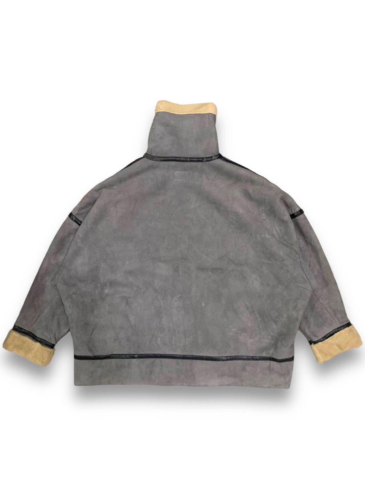 Japanese Brand Japanese WWG Faux Suede Sherpa Lined Oversized B3 Jacket Size US XXL / EU 58 / 5 - 2 Thumbnail