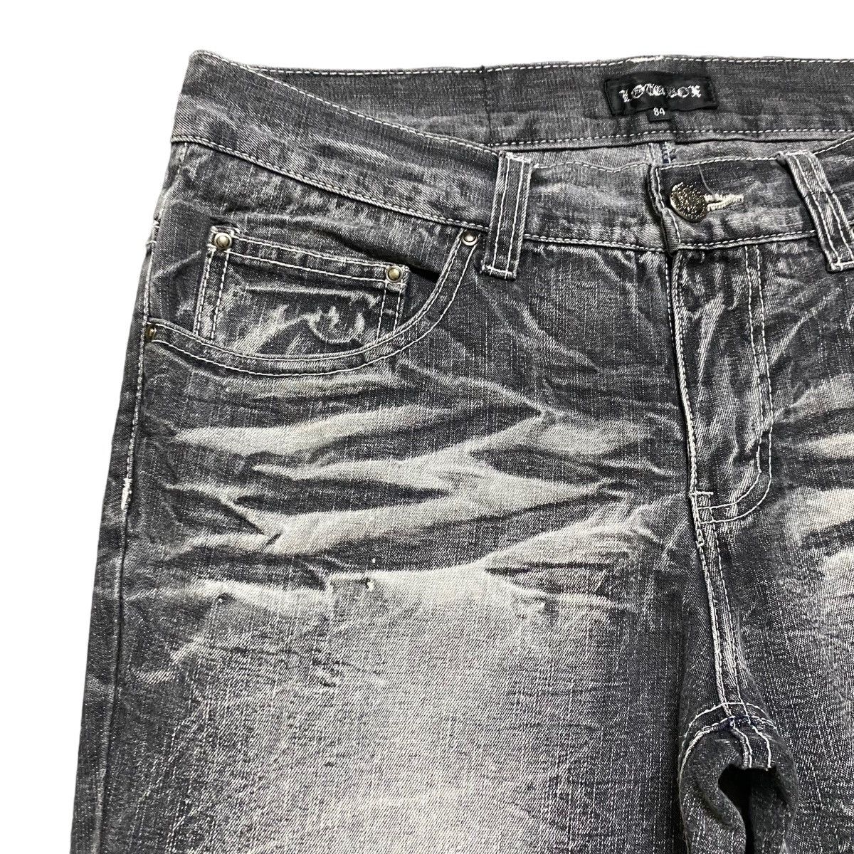 Japanese Brand Japanese Brand Lowbox Crust Distressed Denim Jeans Acidwash Size US 32 / EU 48 - 4 Thumbnail