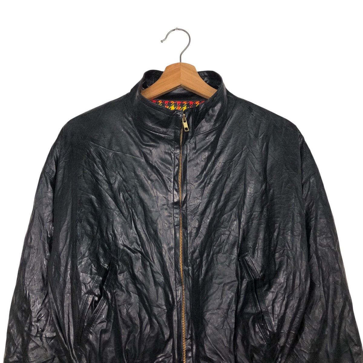 Japanese Brand Vintage Bomber Leather Jacket 49Av Junko Shimada Full Print Size US M / EU 48-50 / 2 - 4 Thumbnail