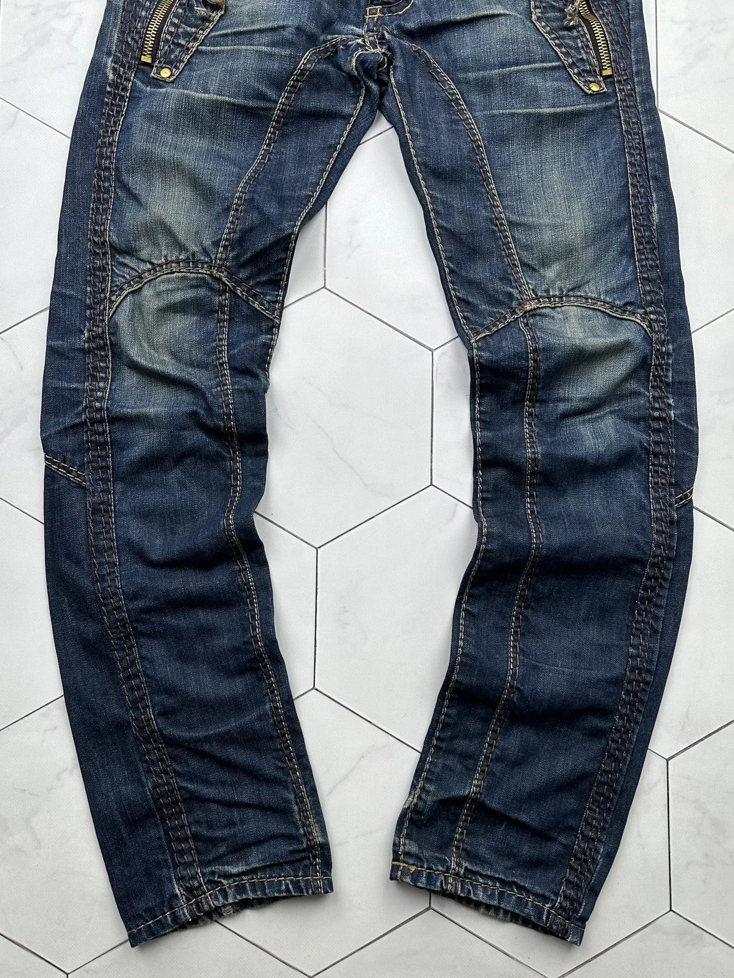 Absolut Joy Absolut Joy Faded Jeans With Zipped Pocket (B412) Size US 31 - 3 Thumbnail
