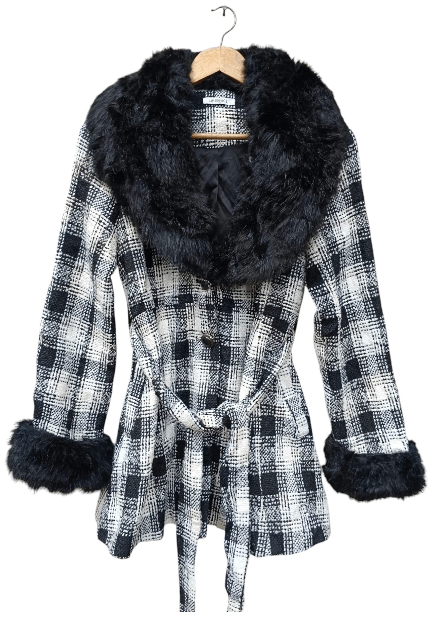 14th Addiction Japanese Brand Goctic Punk Fur Coat Jacket Size US S / EU 44-46 / 1 - 1 Thumbnail