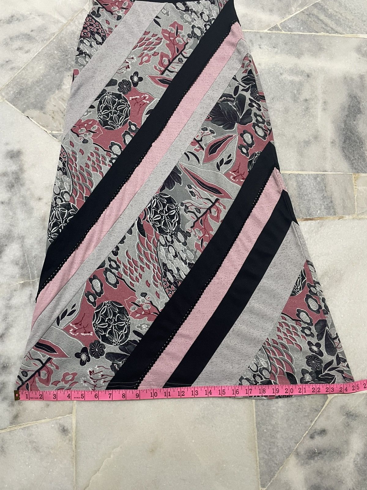 If Six Was Nine Vintage Ozz On Oriental Design Mesh Skirt Size 25" / US 0 / IT 36 - 11 Thumbnail