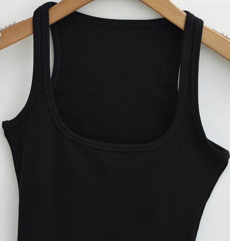 Japanese Brand Neck Tank Top Size M / US 6-8 / IT 42-44 - 3 Thumbnail