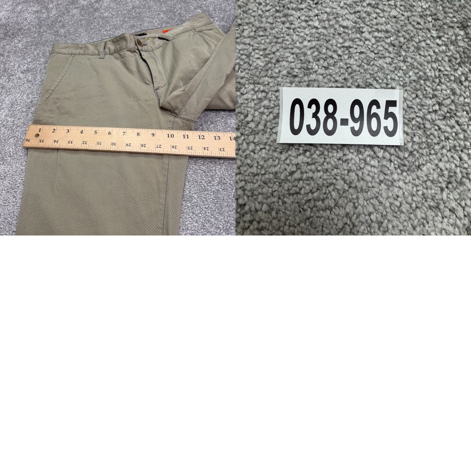 Vintage ALBERTO Slim Pants Mens Khakis 30x32 Brown Cotton Blend Flat Front Straight Vintage No Size US 30 / EU 46 - 10 Thumbnail