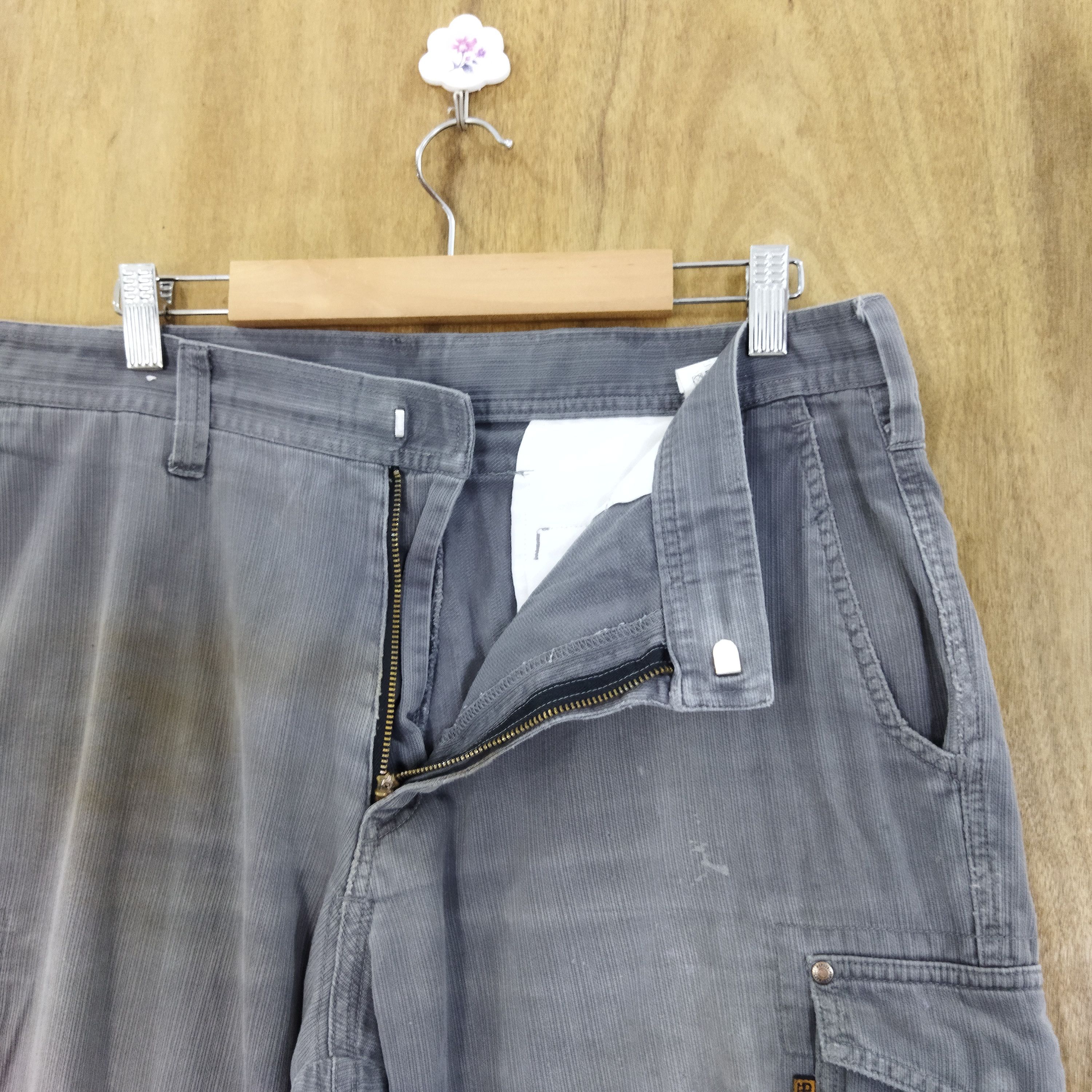 Japanese Brand HOP SCOT FADED GREY CARGO PANTS Size US 34 / EU 50 - 6 Thumbnail