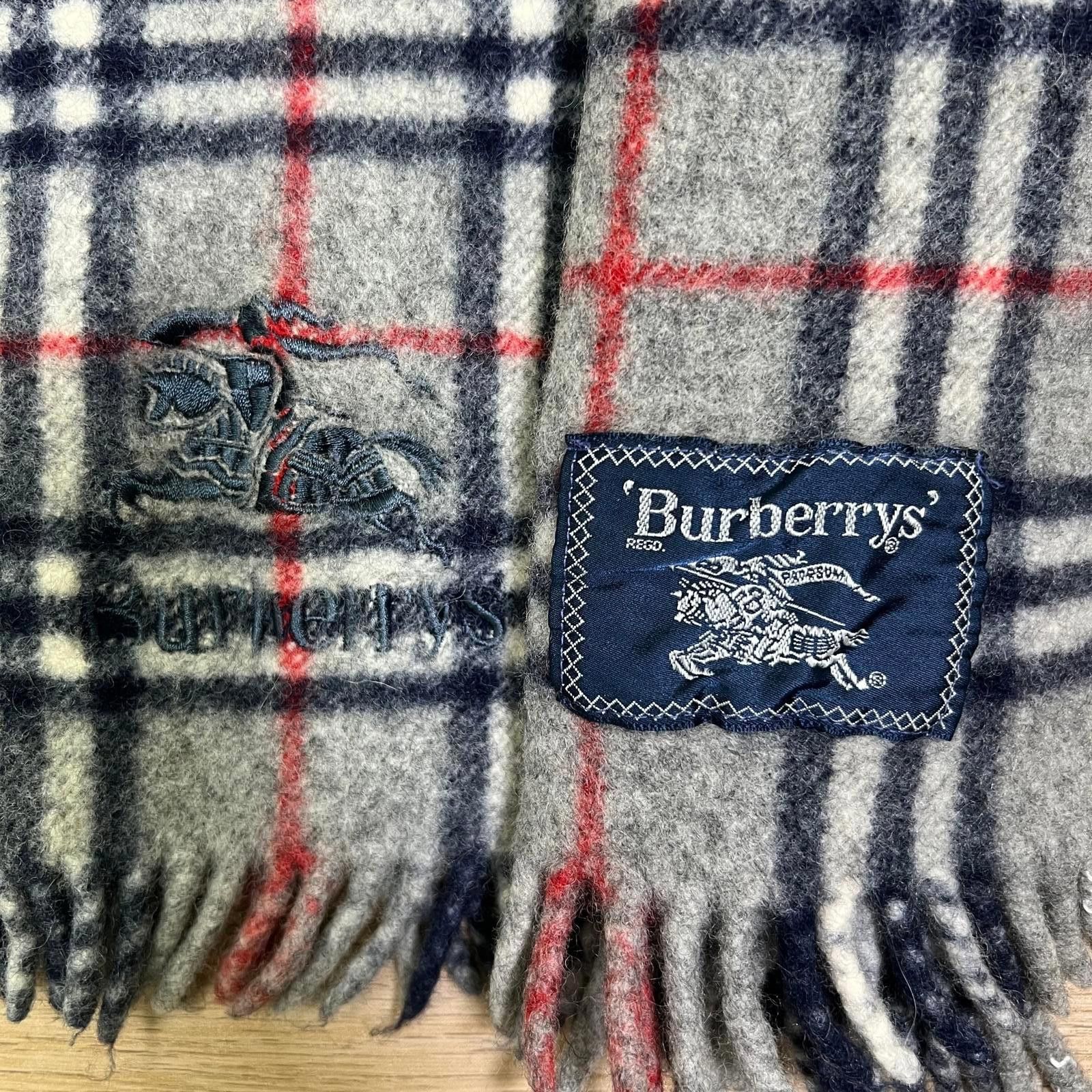 Designer Vintage Burberrys Scarf Size ONE SIZE - 3 Thumbnail