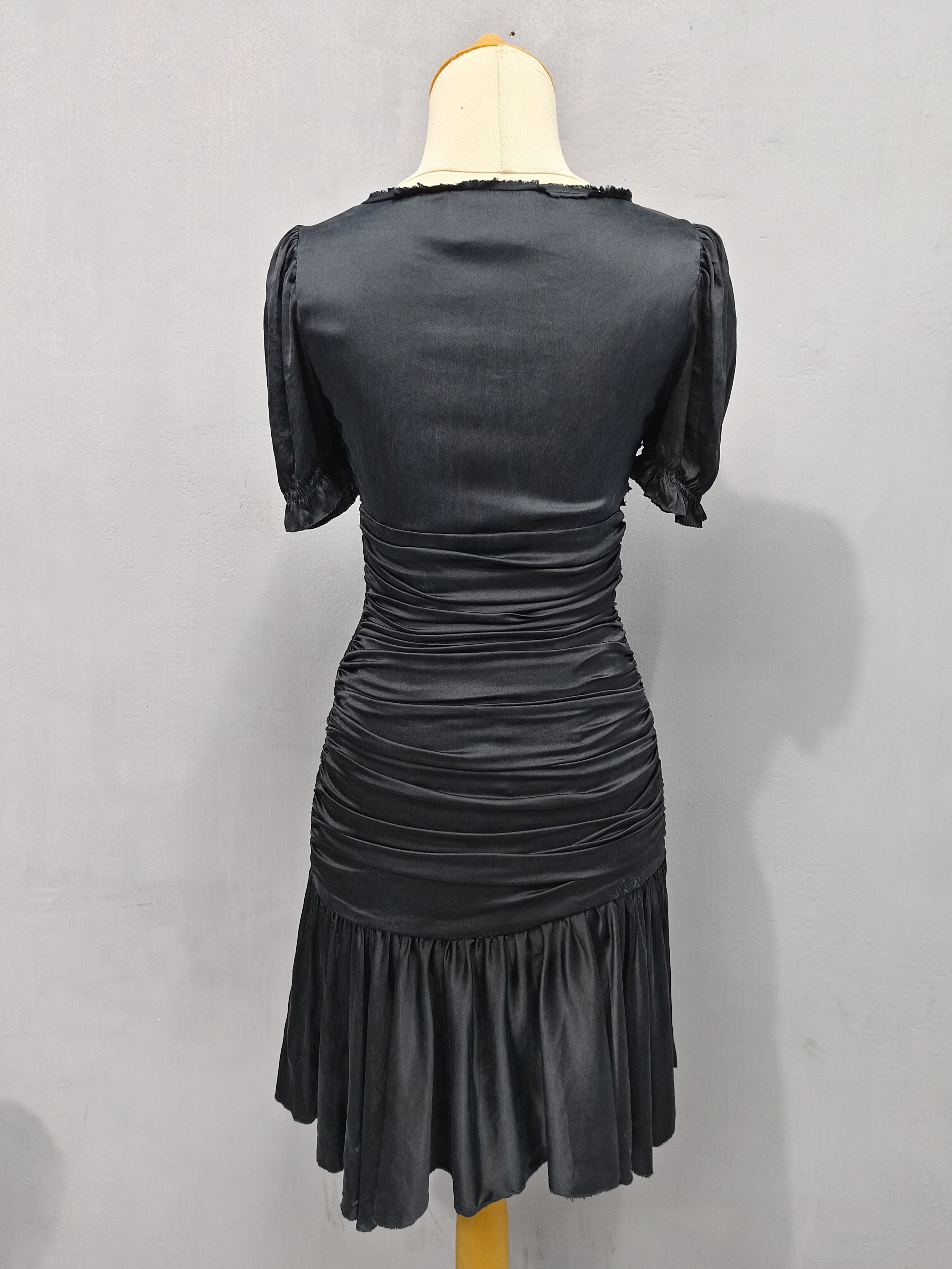Dolce & Gabbana 00s D&G- Archive Silk Glam Ruched Empire Waist Dress Size S / US 4 / IT 40 - 5 Thumbnail