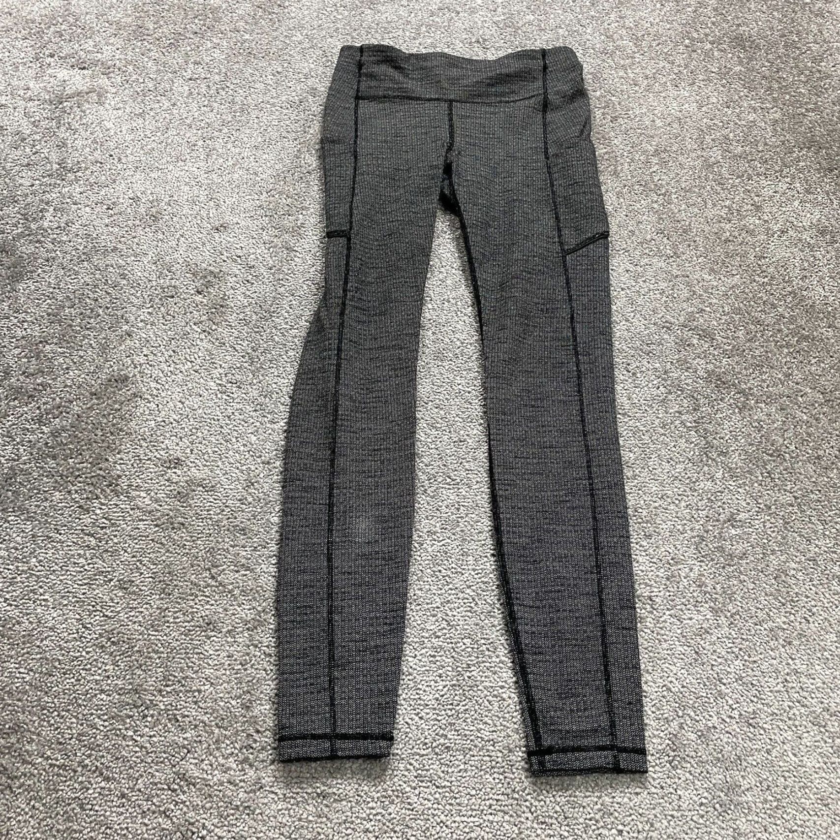 Lululemon Lululemon Wunder Under Leggings Womens 6 Gray Compression Active Gym Yoga 26x28 Skinny Leggings Inseam 26 in Regular Size Type Size 28" / US 6 / IT 42 - 2 Thumbnail