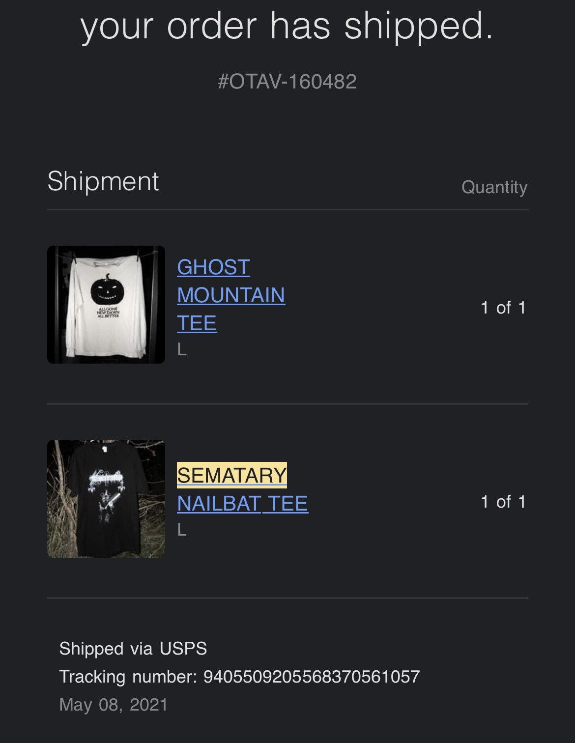 Haunted Mound Semetary haunted mound nail bat shirt Size US L / EU 52-54 / 3 - 5 Thumbnail