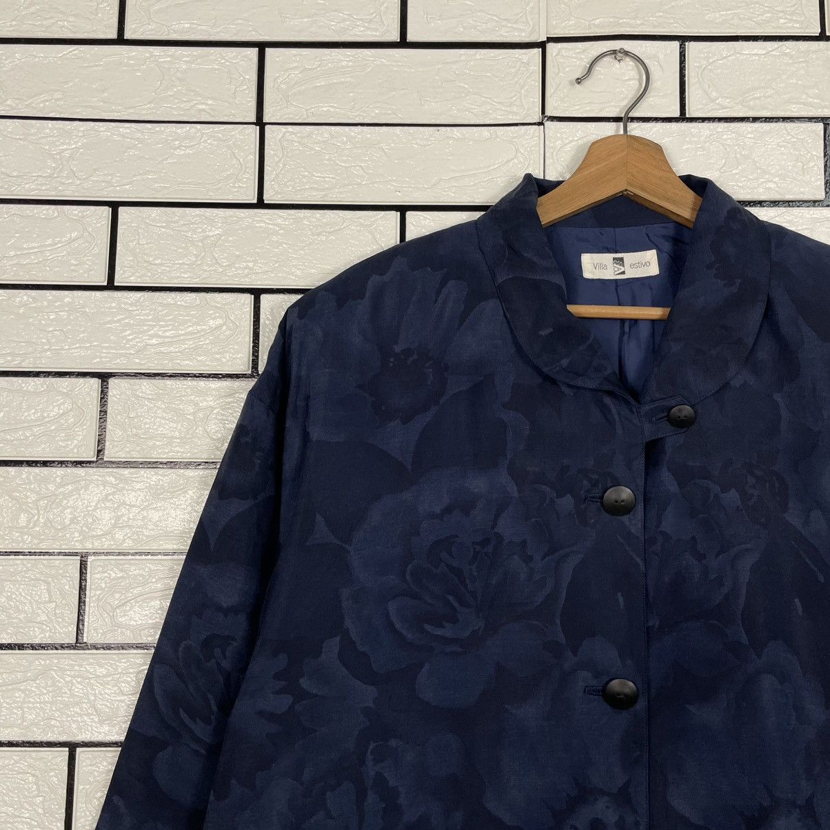 Japanese Brand Villa Estivo Flower Design Overcoat Size M / US 6-8 / IT 42-44 - 7 Thumbnail