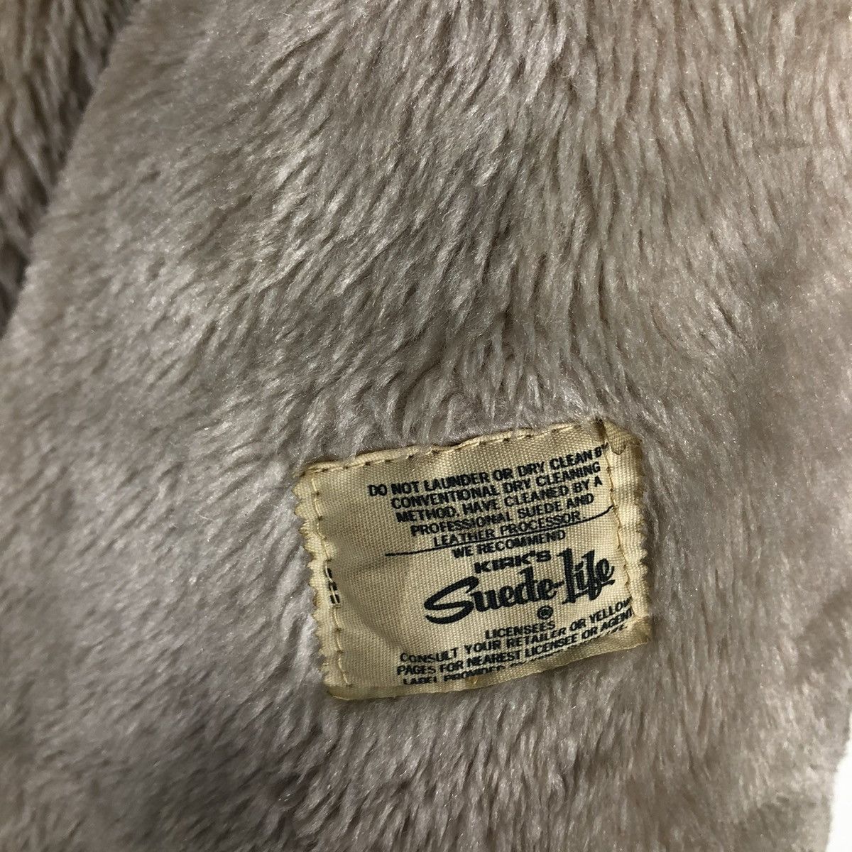 Genuine Leather 🔥TRUE VINTAGE 70’s WILLIAM BARRY USA SHERPA LINING MILITARY Size US M / EU 48-50 / 2 - 18 Thumbnail