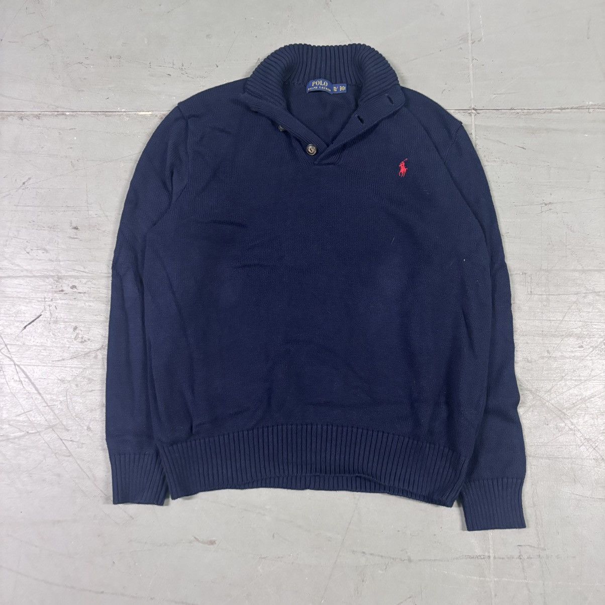 Polo Ralph Lauren × Ralph Lauren Vintage y2k baggy crop fit Polo Ralph Lauren Knit Sweater Size US XL / EU 56 / 4 - 1 Thumbnail