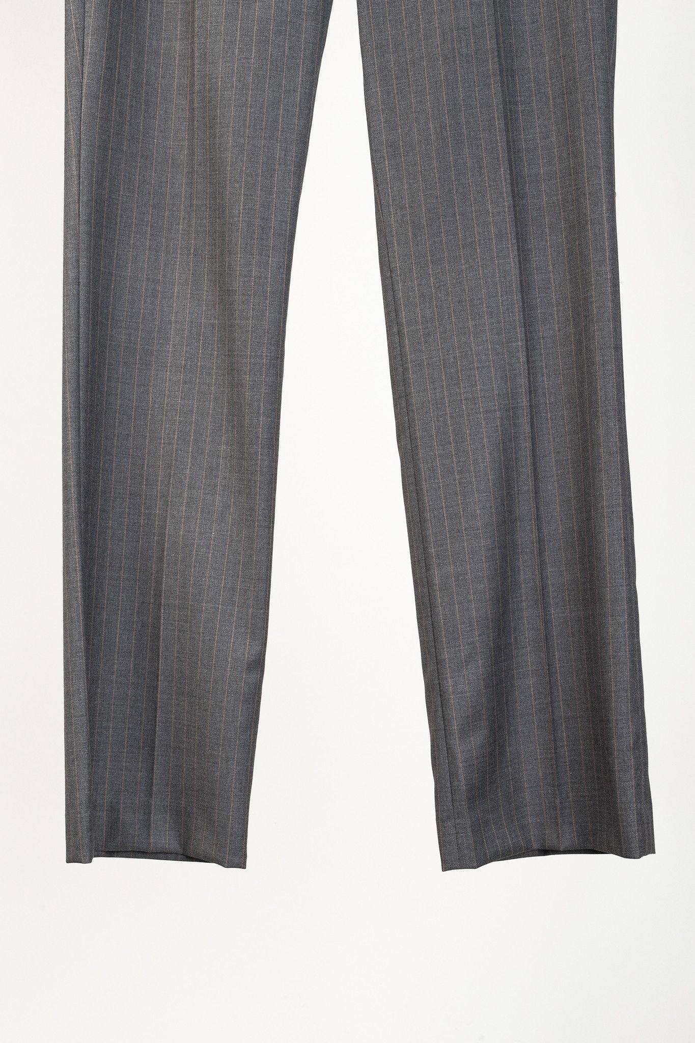 Brunello Cucinelli Brunello Cucinelli Pinstripe-Wool Straight-Leg Trousers Size 27" / US 4 / IT 40 - 6 Thumbnail
