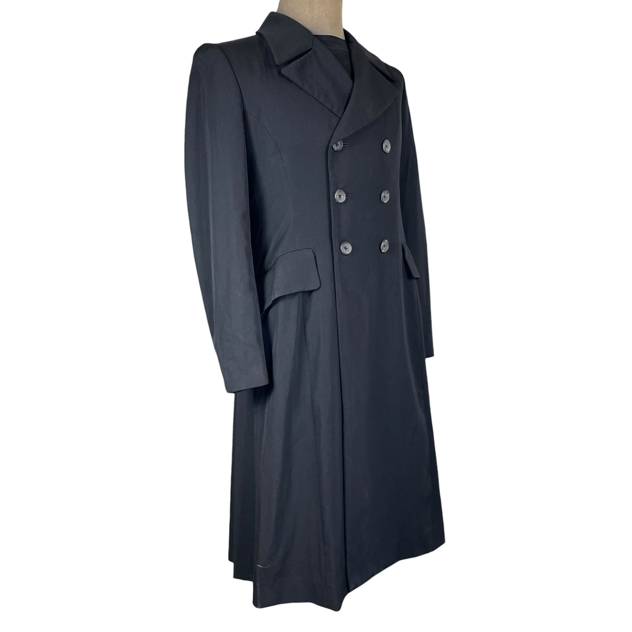 Yohji Yamamoto Yohji Yamamoto Pour Homme A/W 2011 Double Breasted Coat Size US S / EU 44-46 / 1 - 9 Thumbnail