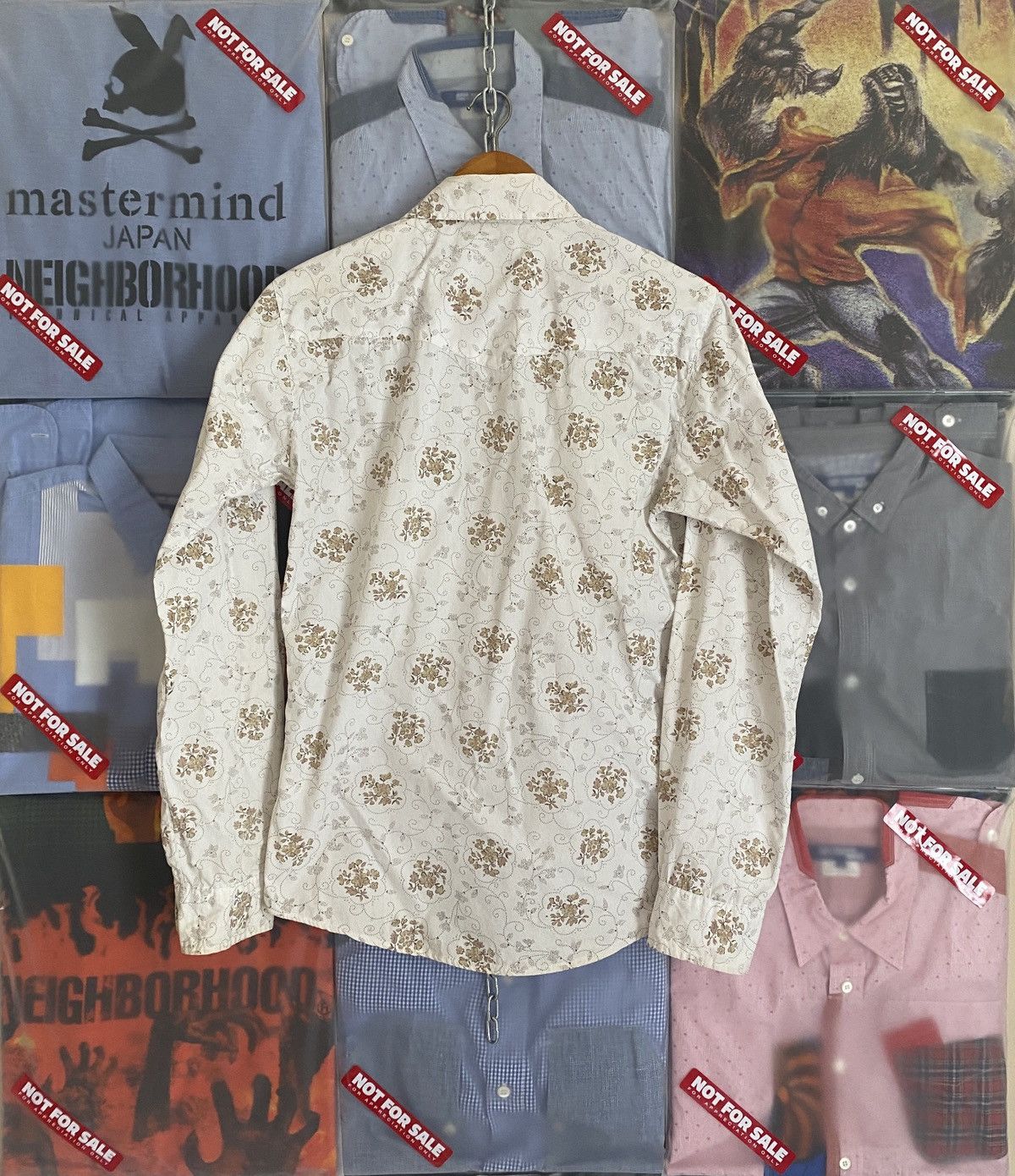 Japanese Brand Smith American Western Floral Overprint L/S Shirt Slim Fit Size US S / EU 44-46 / 1 - 5 Thumbnail