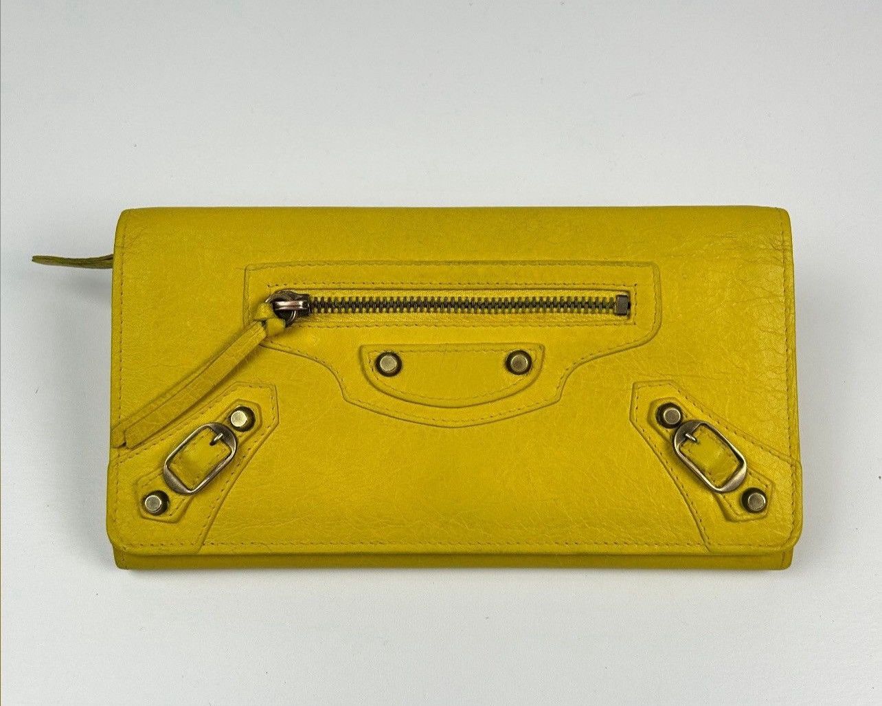 Balenciaga Balenciaga Le City Money Long Wallet Yellow Size ONE SIZE - 19 Thumbnail