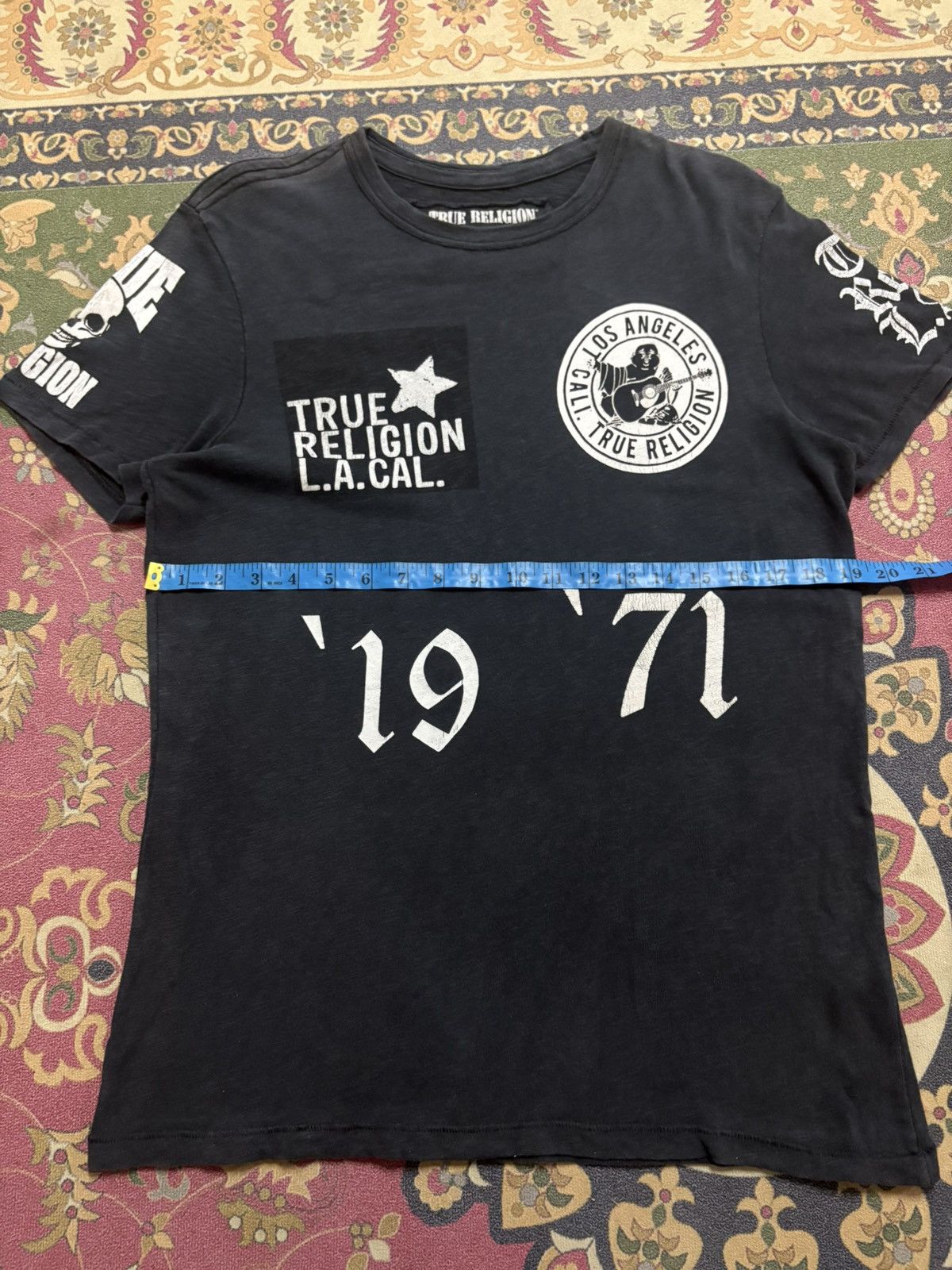 Designer × Japanese Brand × True Religion TRUE RELIGION Big Logo Faded Color Tee Size US M / EU 48-50 / 2 - 10 Thumbnail