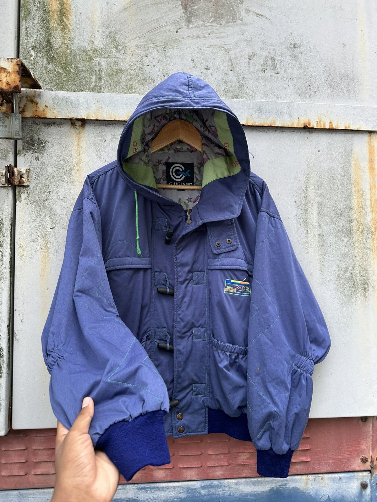 Vintage 👹Vintage Giugiaro Ski Hooded Bomber Jacket Size US M / EU 48-50 / 2 - 5 Thumbnail