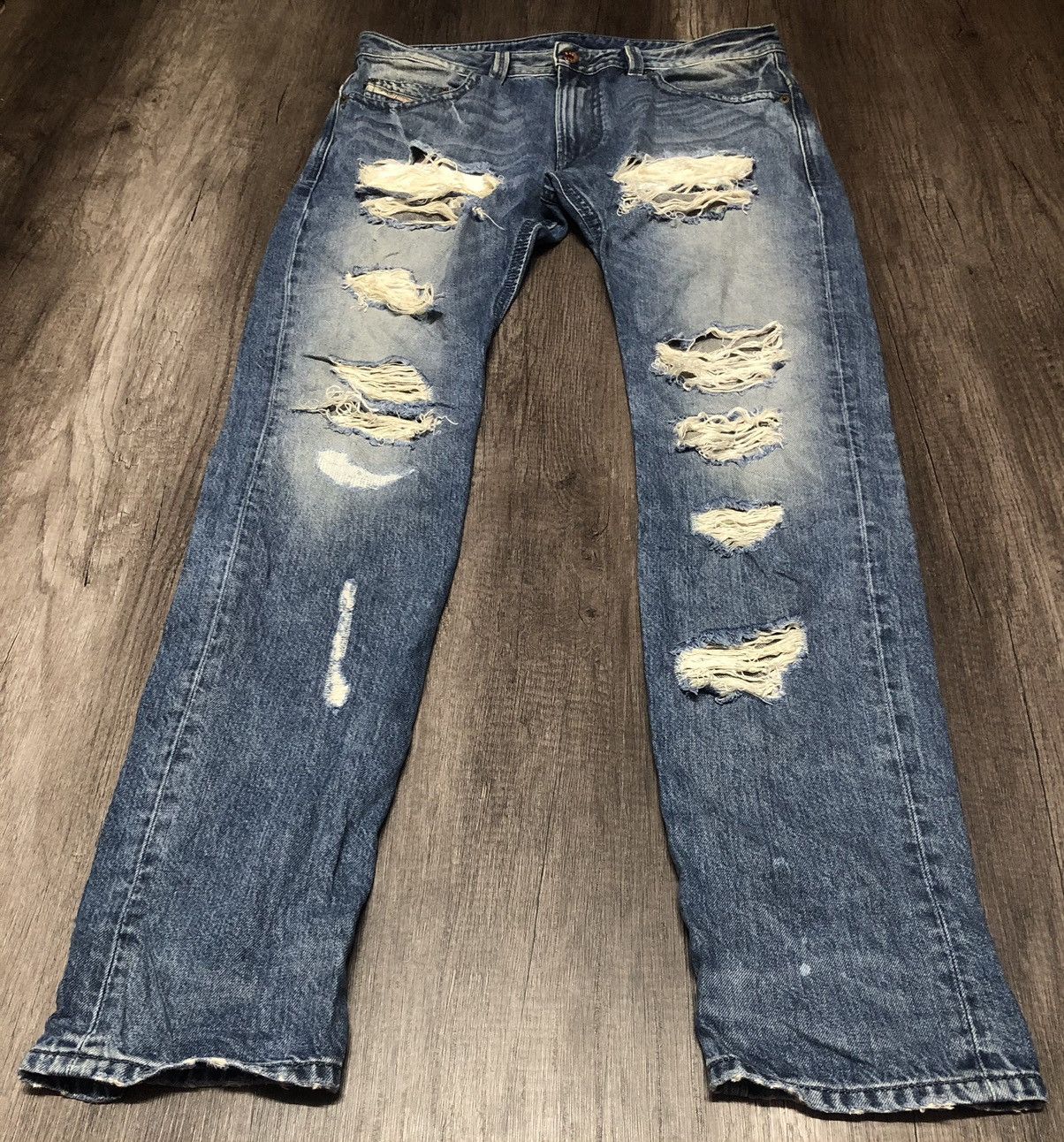 Diesel × Vintage Vintage Diesel Industry Distressed Denim Size US 34 / EU 50 - 7 Thumbnail