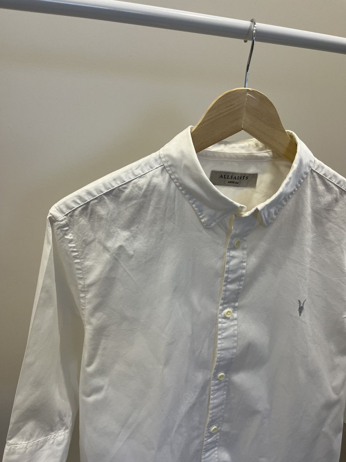 Allsaints Allsaints Shirt Short Sleeve Logo White Size US M / EU 48-50 / 2 - 2 Thumbnail