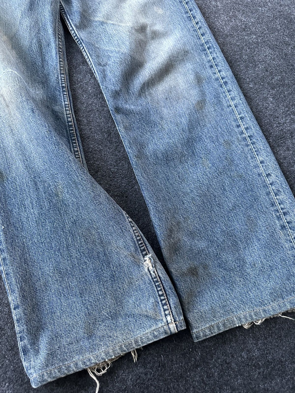 Levi's Vintage 90s Levis 504 Worn Dirty Denim 32x33 D168 Size US 32 / EU 48 - 11 Thumbnail