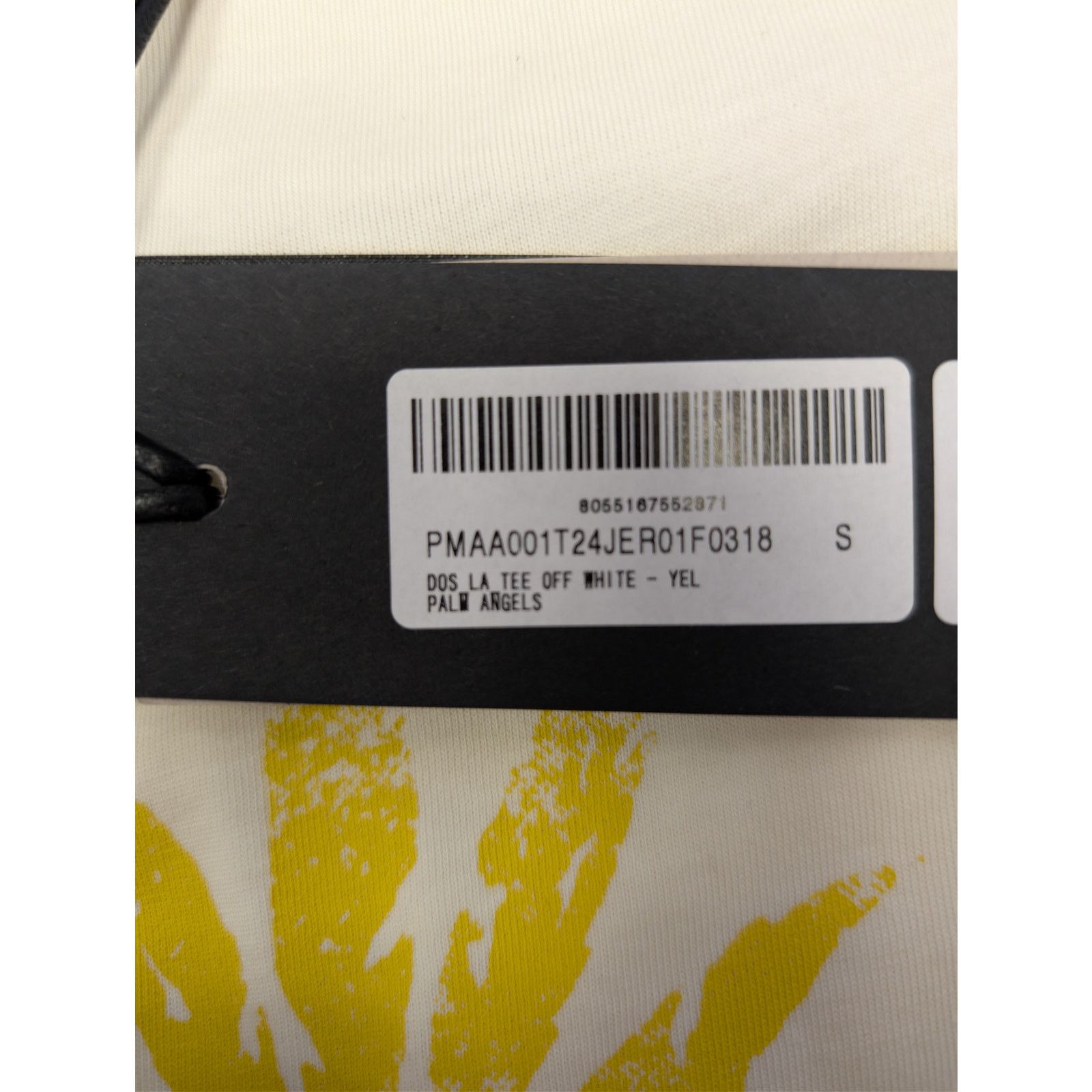 Palm Angels o1rshd1 Double Oversized LA T-Shirt in Off White / Yellow Size US S / EU 44-46 / 1 - 23 Thumbnail
