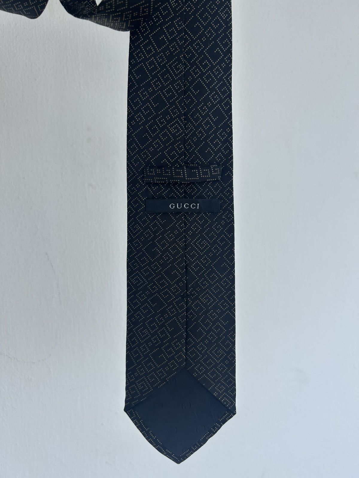 Gucci Gucci Vintage Tie Black G Monogram Size ONE SIZE - 8 Thumbnail