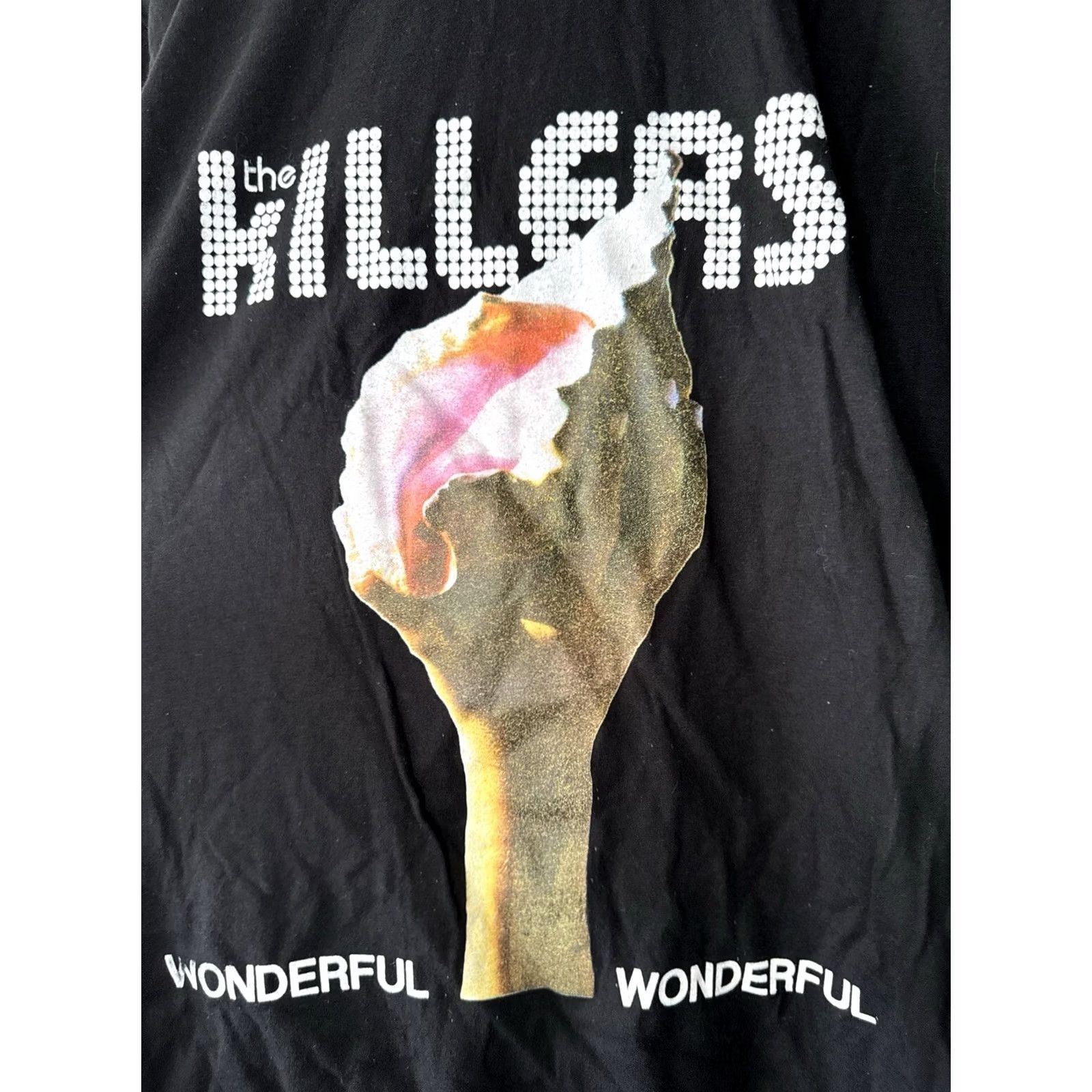 Vintage The Killers Wonderful Wonderful Tour Band T Shirt Black M Size US M / EU 48-50 / 2 - 5 Thumbnail