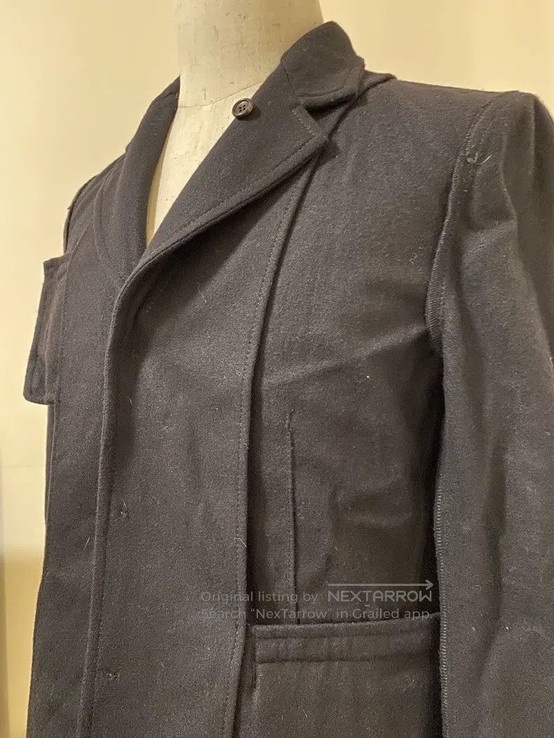 Comme des Garcons Comme Des Garcons Navy Blue Woolen Coat Size S / US 4 / IT 40 - 8 Thumbnail