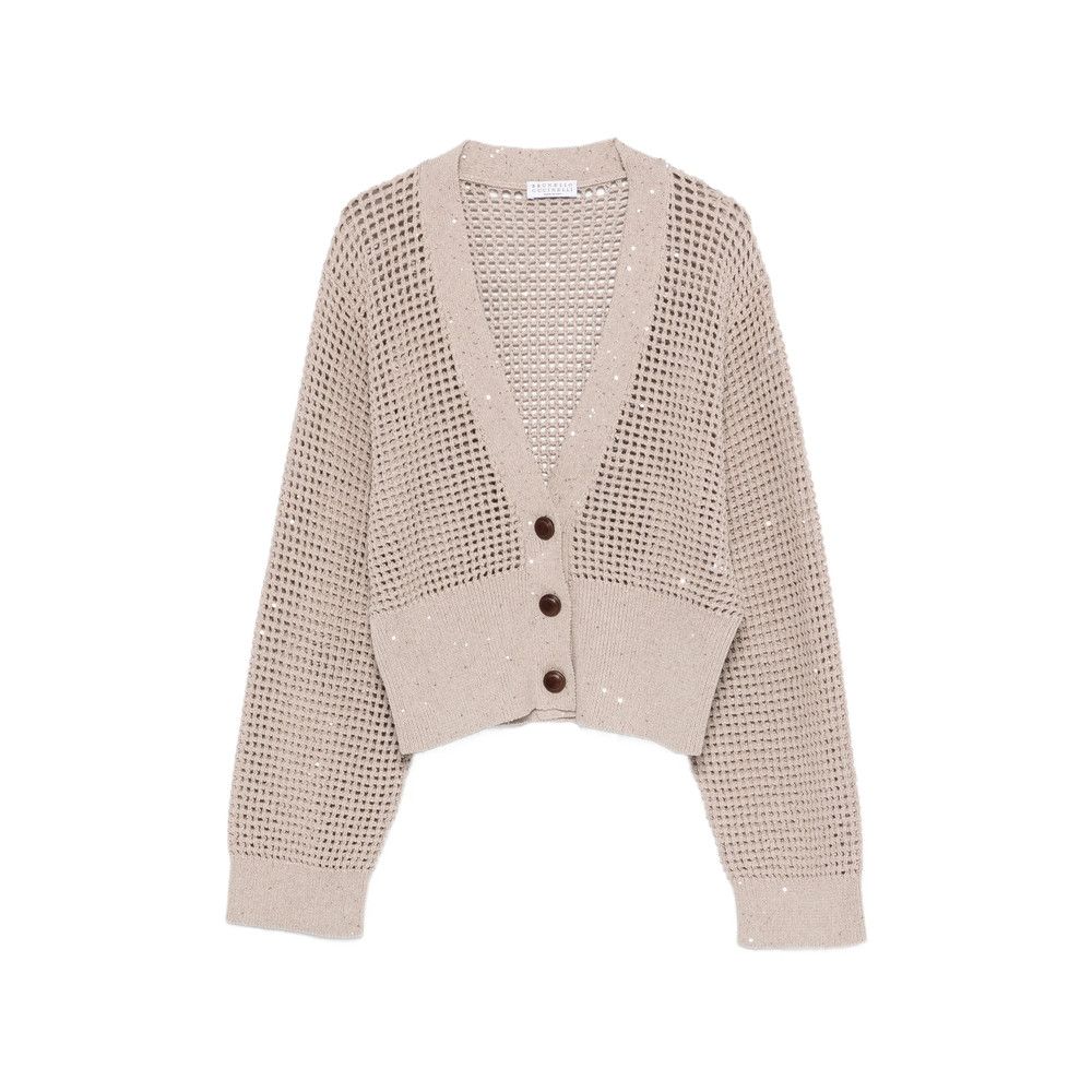 Brunello Cucinelli NEUTRALS Knitwear - Cardigans