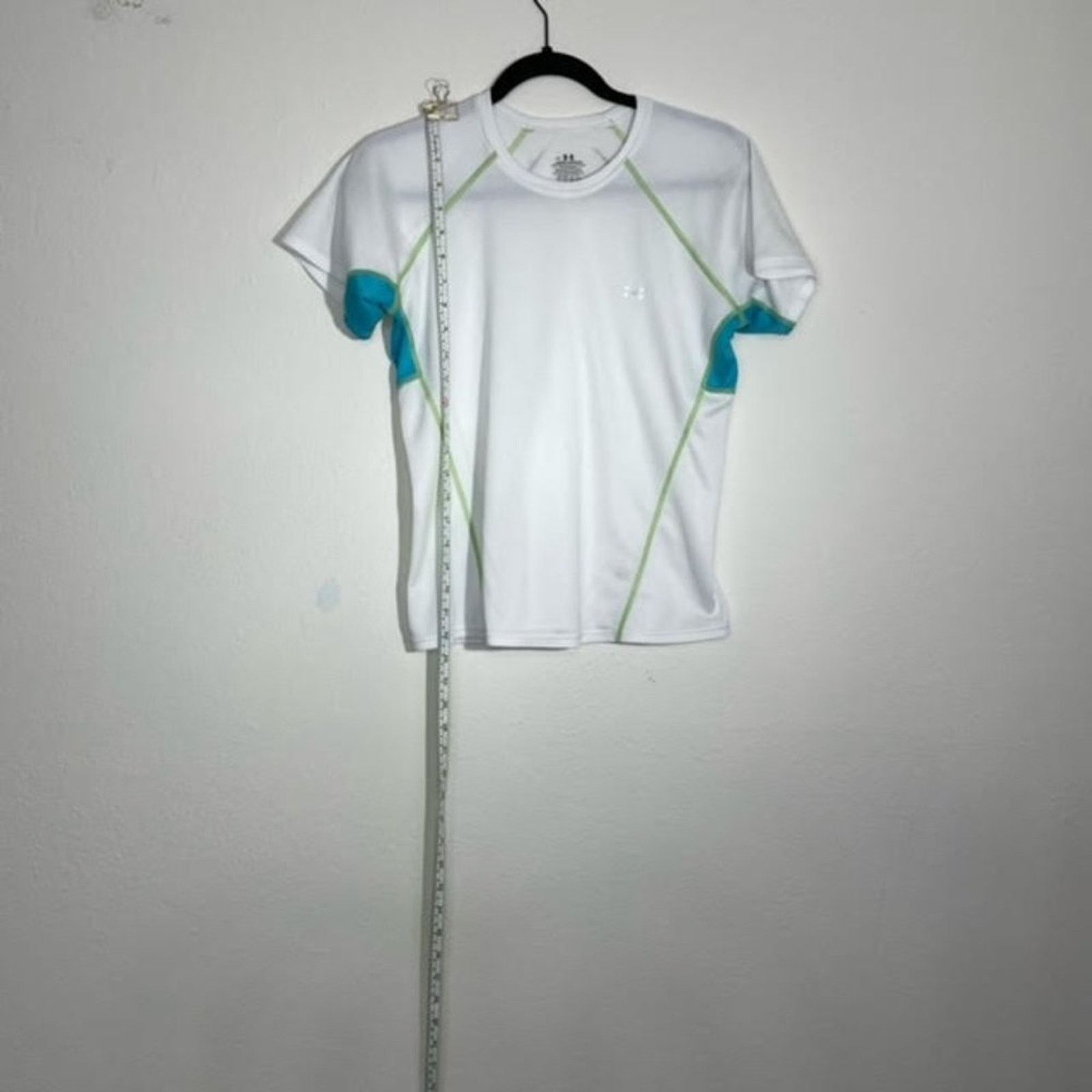 Under Armour Under Armour White and Blue Athletic Fitted Tee Size Medium Size M / US 6-8 / IT 42-44 - 3 Thumbnail
