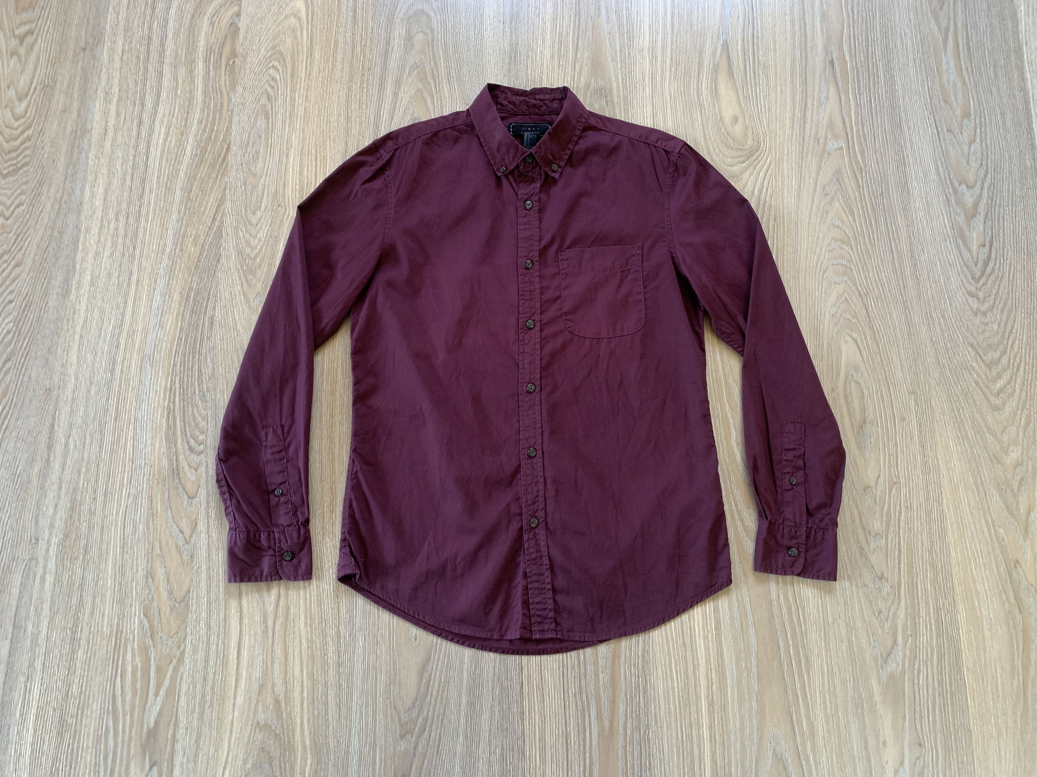 Other 21 Men Burgundy Long Sleeve Shirt Size US S / EU 44-46 / 1 - 1 Thumbnail