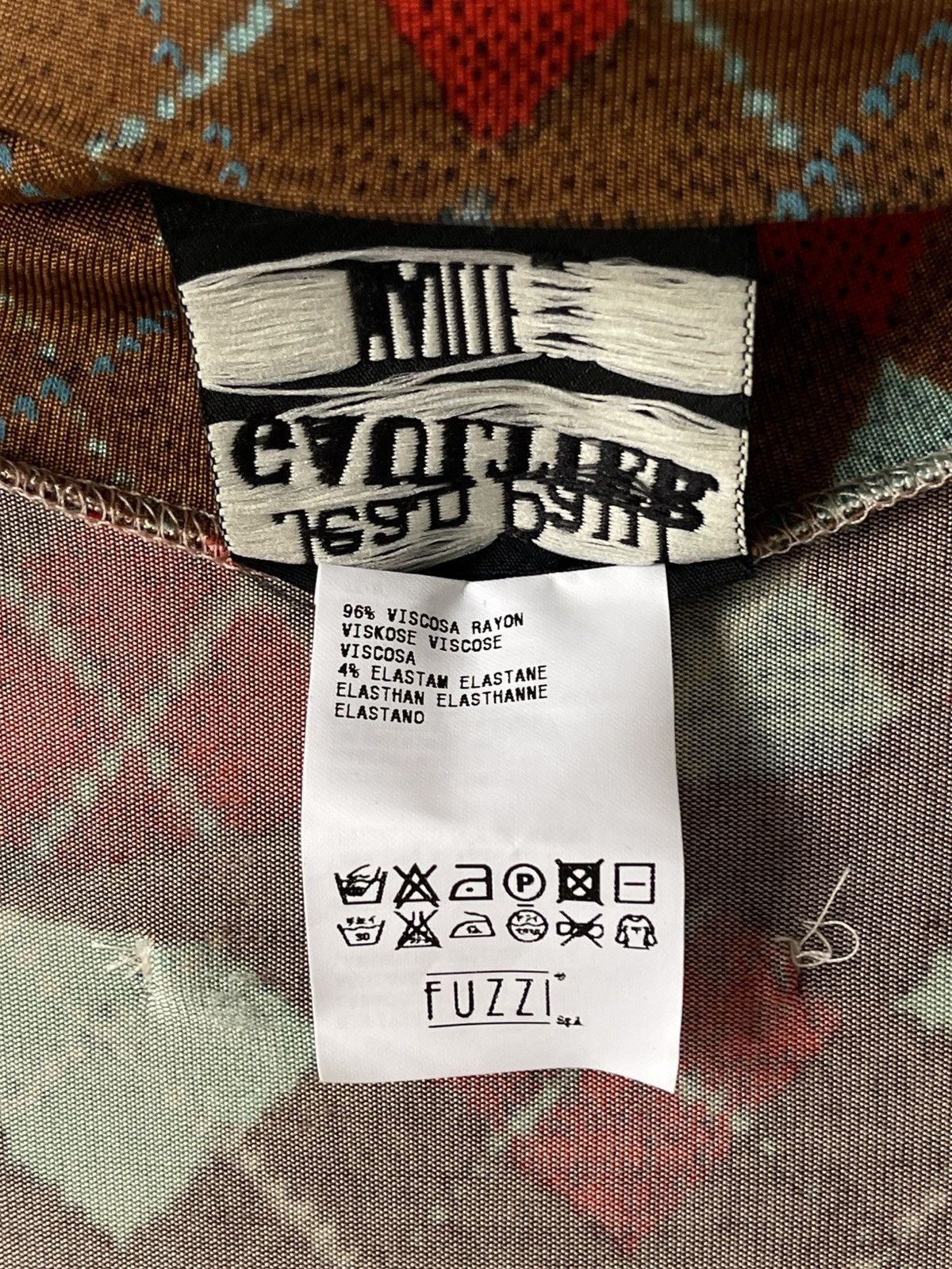 Jean Paul Gaultier Archive 90's Jean Paul Gaultier Argyle Sleeveless Mesh Top Size L / US 10 / IT 46 - 13 Thumbnail