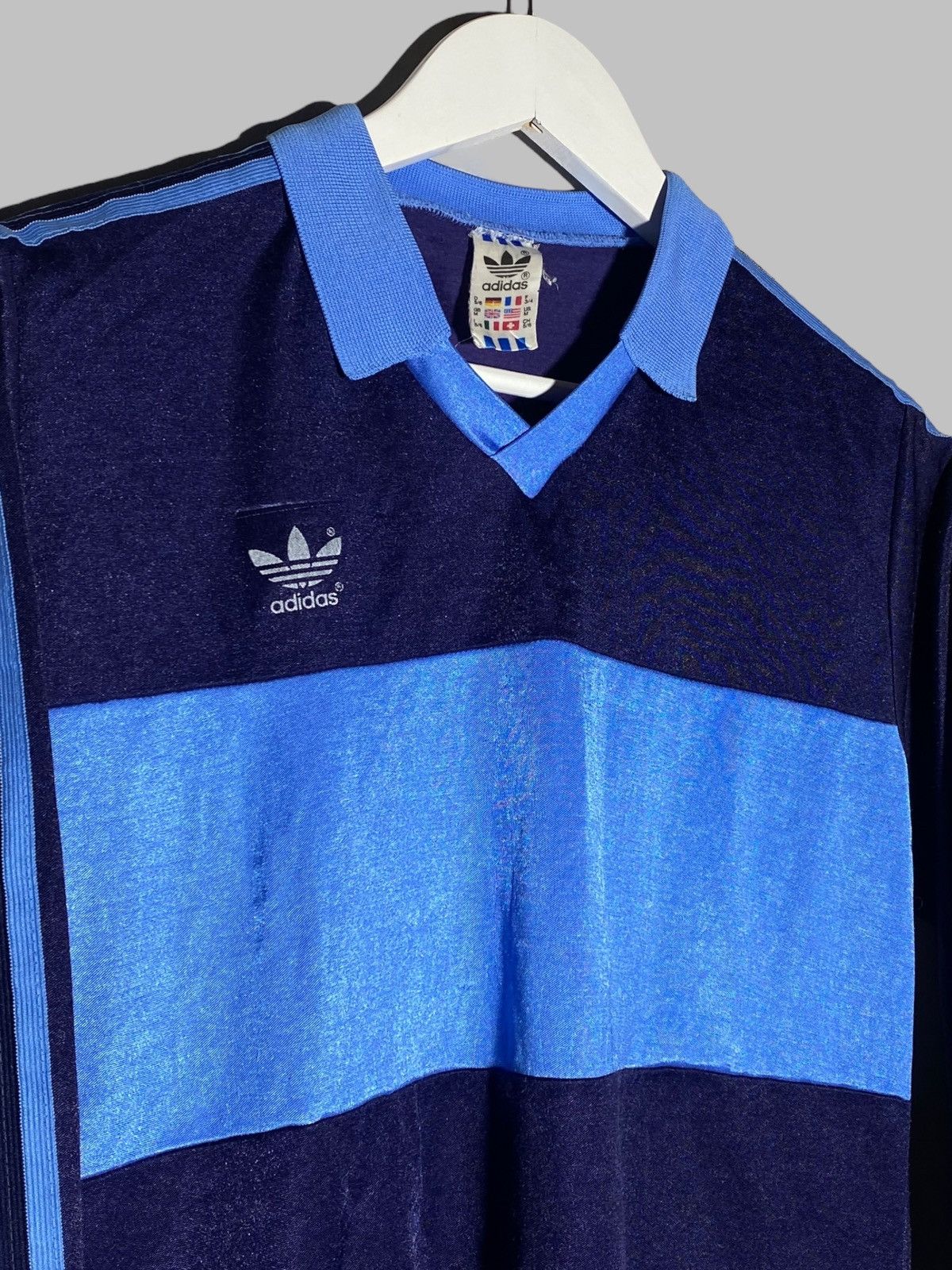 Adidas × Vintage Vintage 80s Adidas Template Made In West Germany Jersey Size US M / EU 48-50 / 2 - 3 Thumbnail