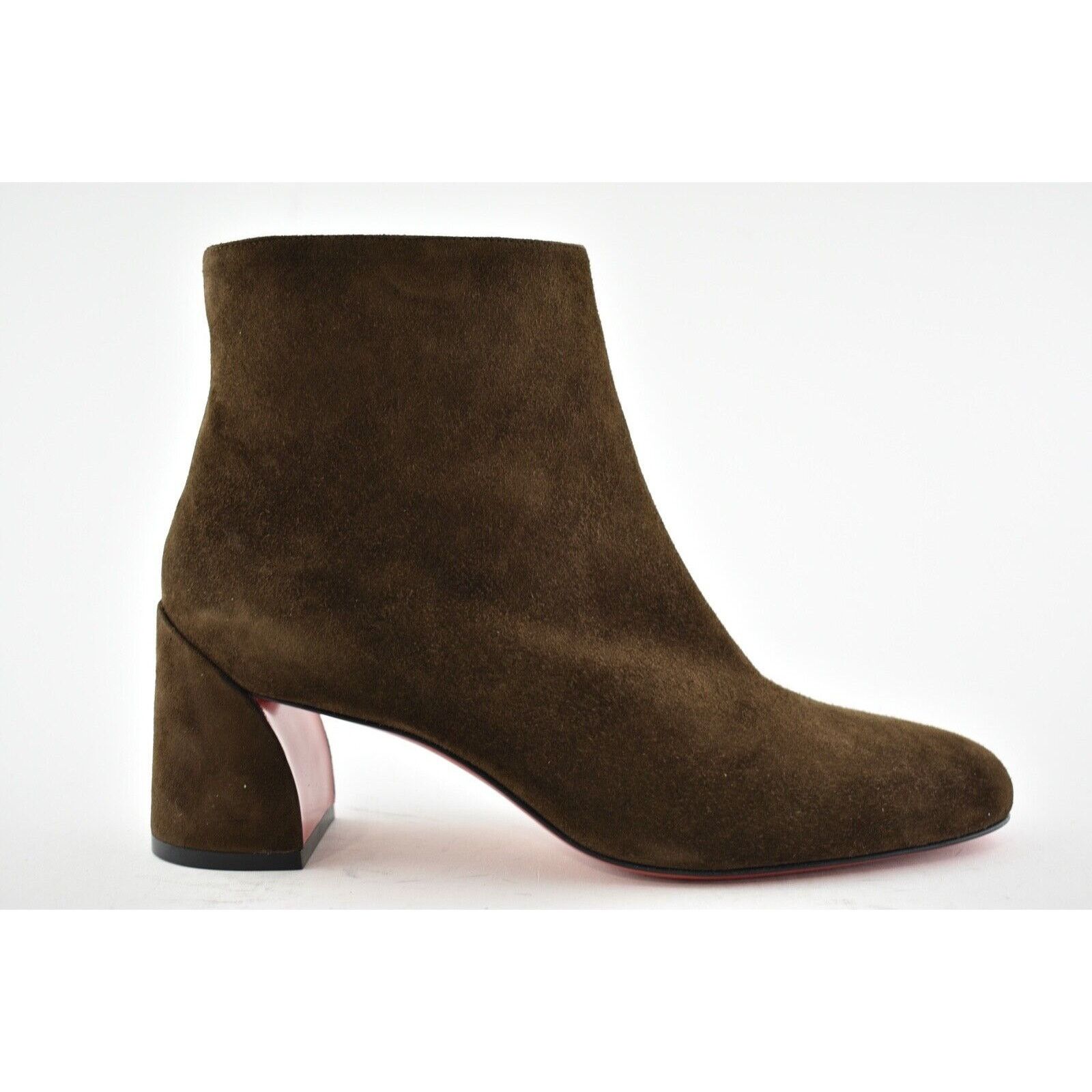 Christian Louboutin Christian Louboutin Turela 55 Arabica Brown Suede Ankle Size US 7.5 / IT 37.5 - 2 Thumbnail