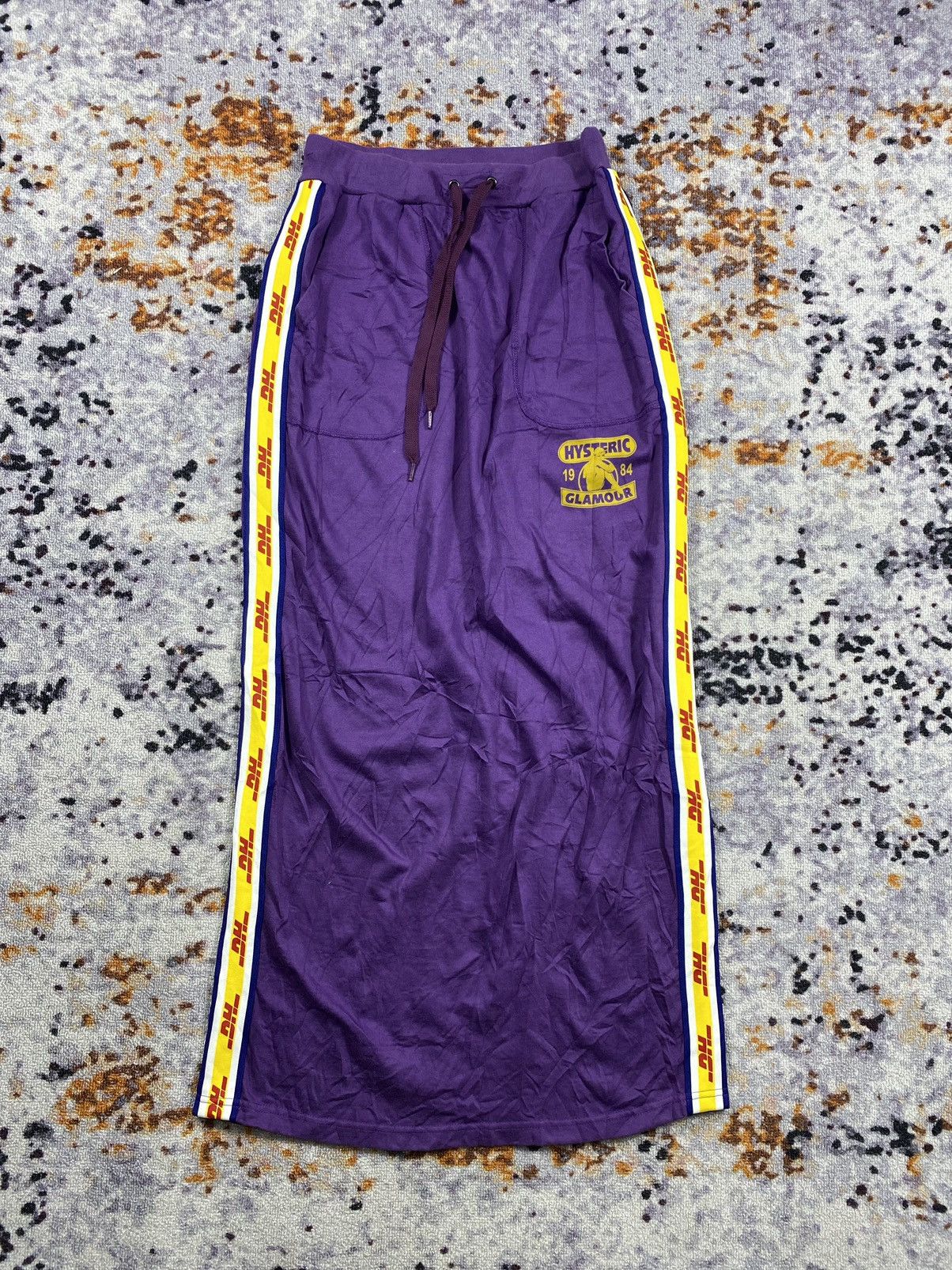 Hysteric Glamour “RARE” Maxi Skirt Hysteric glamour x DHL purple size 27-30 Size 27" / US 4 / IT 40 - 1 Thumbnail