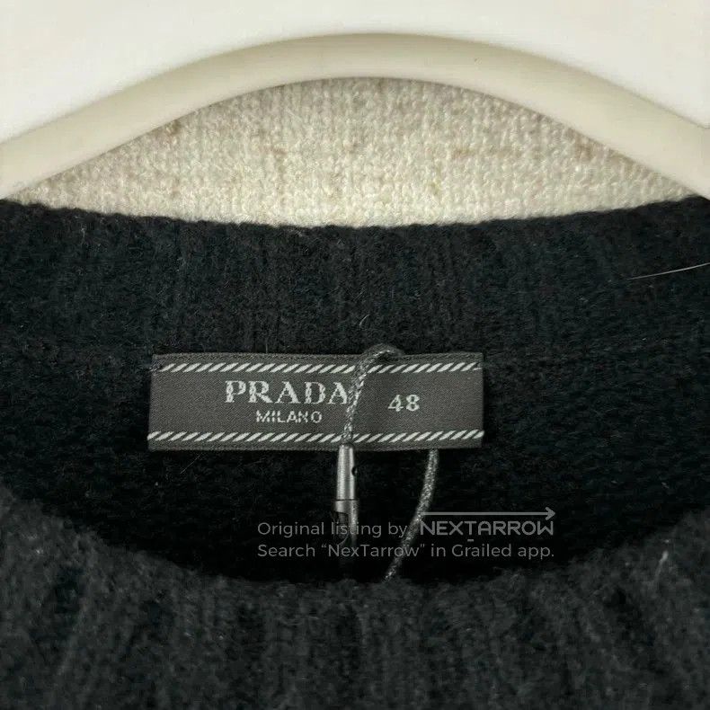 Prada PRADA Logo Intarsia Knit Pullover Sweater. Size US M / EU 48-50 / 2 - 4 Thumbnail