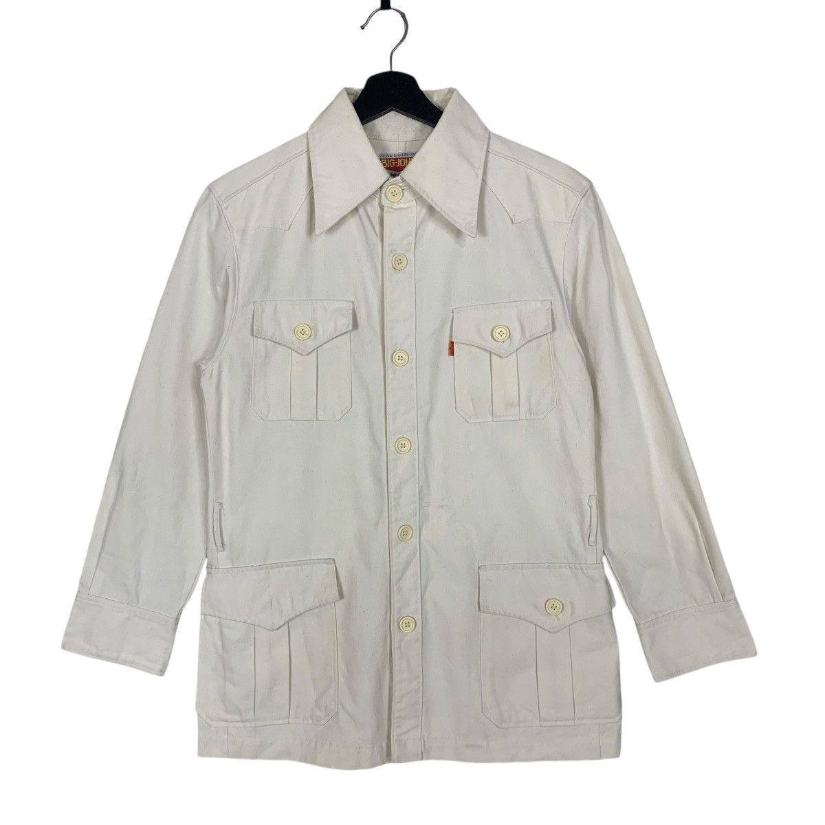 Big John × Vintage Vintage Big John AmericaDenim WorkWear Multi Pocket Jacket Size US S / EU 44-46 / 1 - 1 Thumbnail