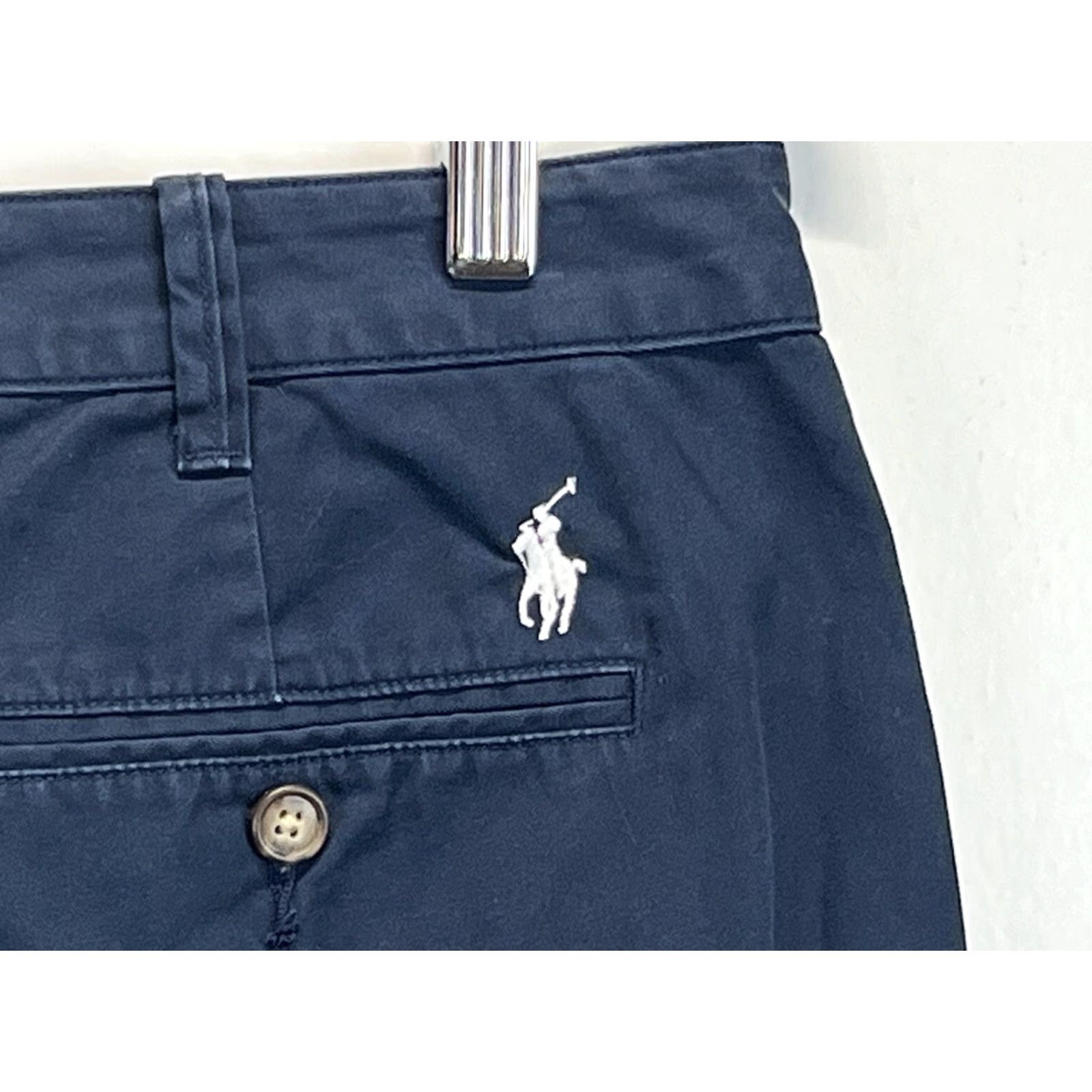 Polo Ralph Lauren Polo Ralph Lauren Chino Bermuda Shorts Size 8 Navy Flat Front Preppy Womens Size 30" / US 8 / IT 44 - 3 Thumbnail