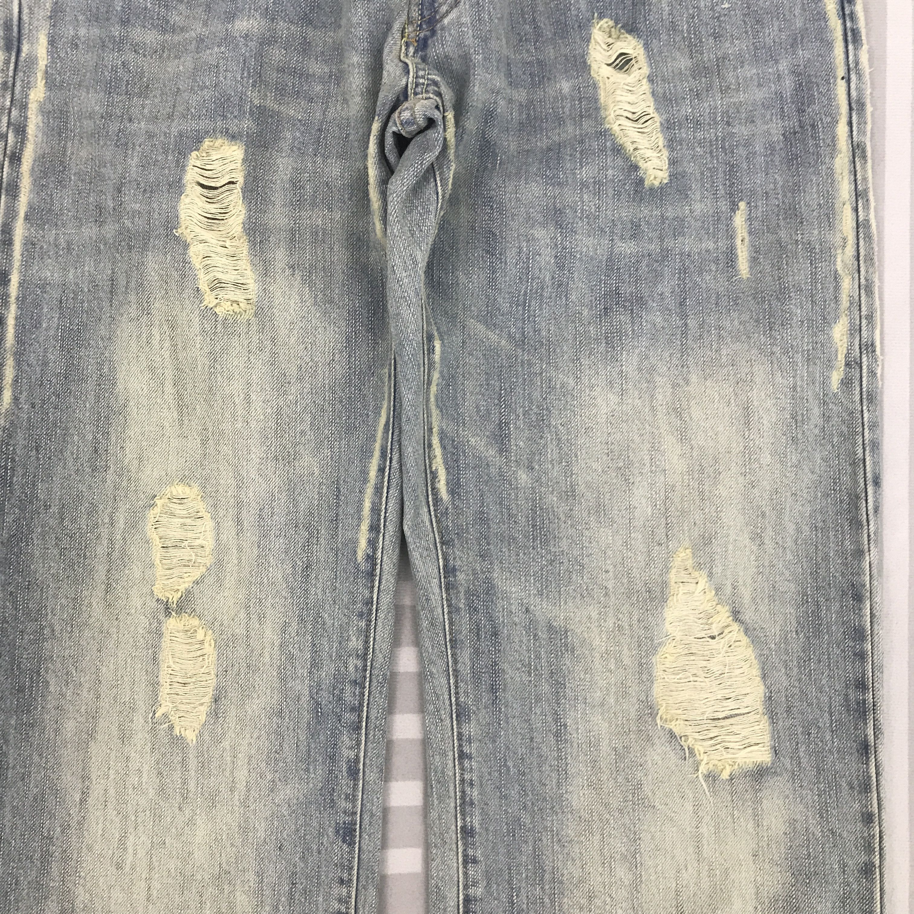 Abercrombie & Fitch × Japanese Brand × Vintage Baggy denim Abercrombie & Fitch Distressed Pants Size US 32 / EU 48 - 4 Thumbnail